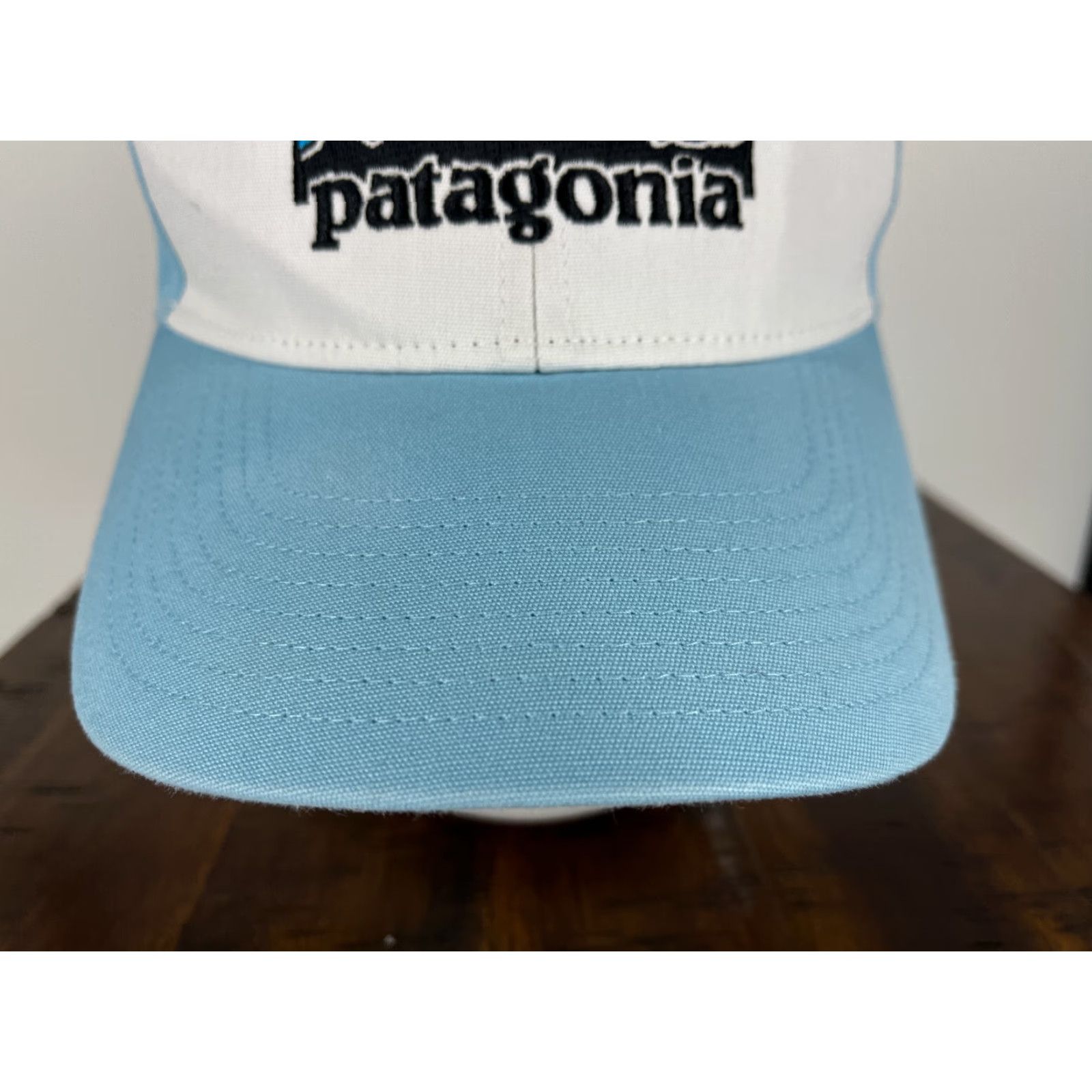 Patagonia Patagonia Hat Cap Snap Back Adult Blue White Mountain Peaks Embroidered Duck Cap Hat Snapback Men One Size Blue Size ONE SIZE - 3 Thumbnail