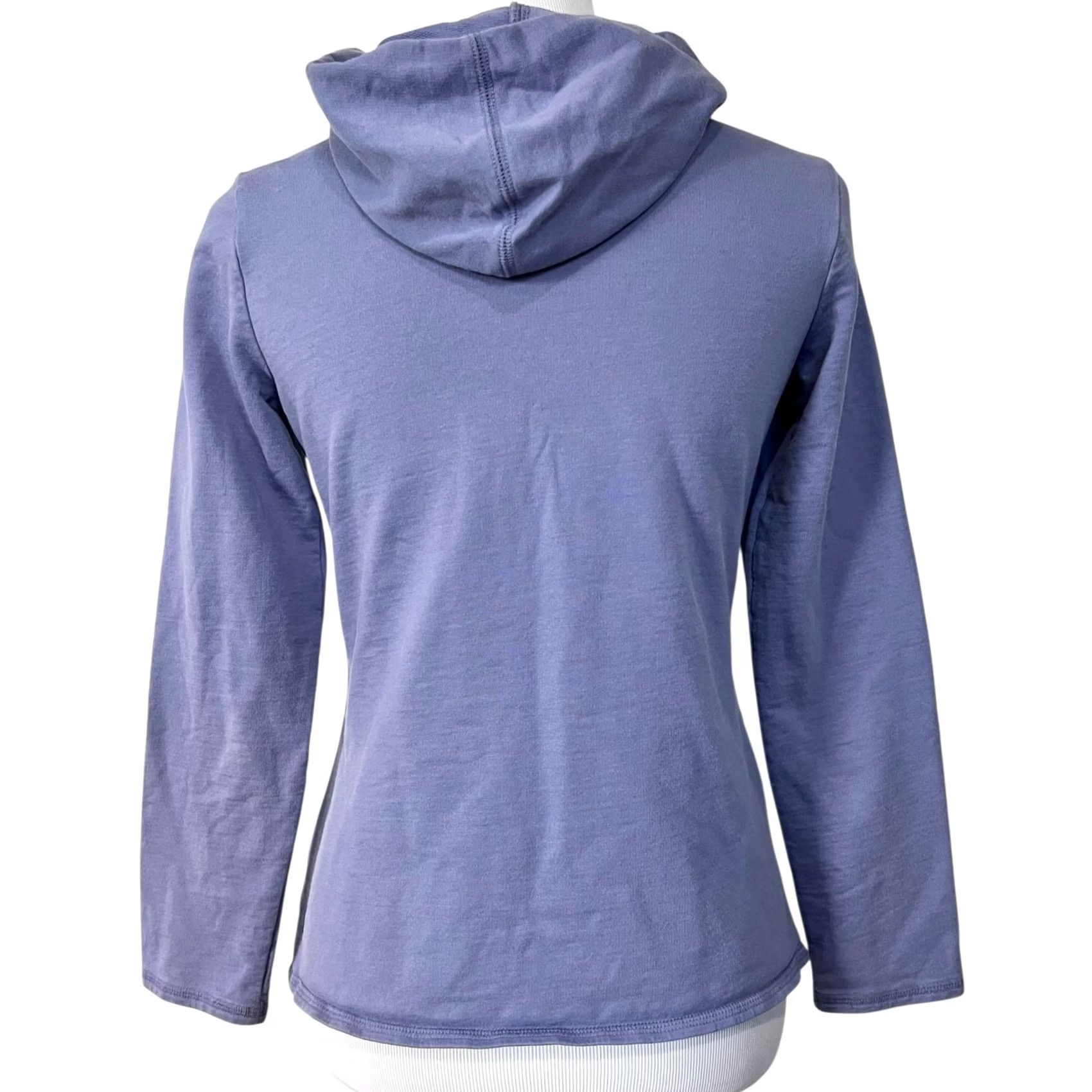 J. Jill J Jill Hoodie 1/2 Zip Pullover Light Purple Kangaroo Pockets 100% Cotton XS Shirt Womens Pullover Zip Purple 100% Cotton XS Kangaroo Pockets 90s? Size XS / US 0-2 / IT 36-38 - 4 Thumbnail