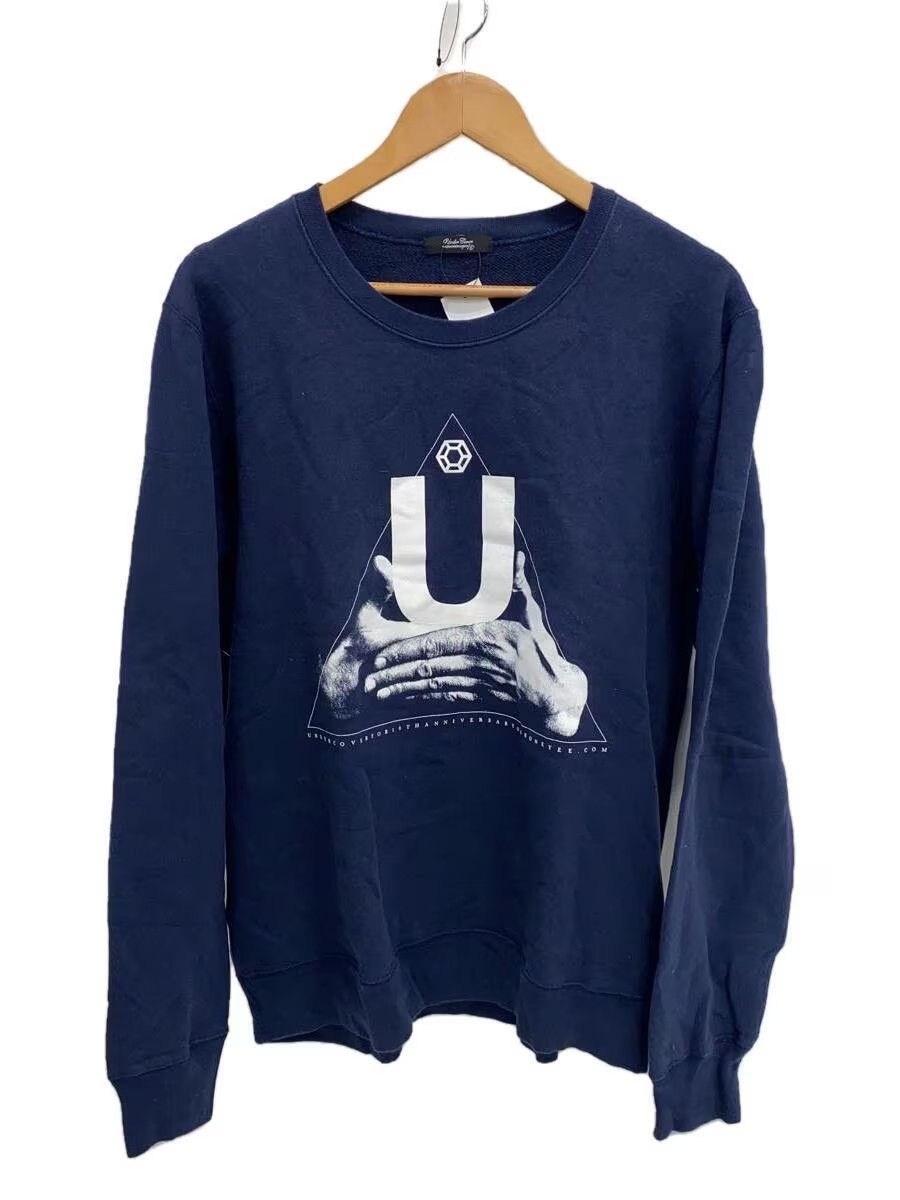 image of Undercover U Hands Crewneck Sweatshirt in Navy, Men's (Size Medium)