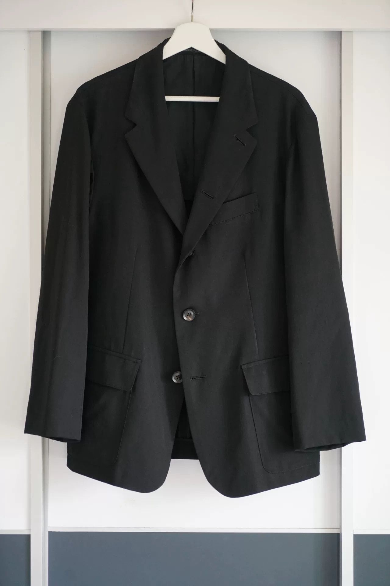 Yohji Yamamoto Yohji Yamamoto Black Deconstructed Suit Jacket Size US M / EU 48-50 / 2 - 1 Thumbnail