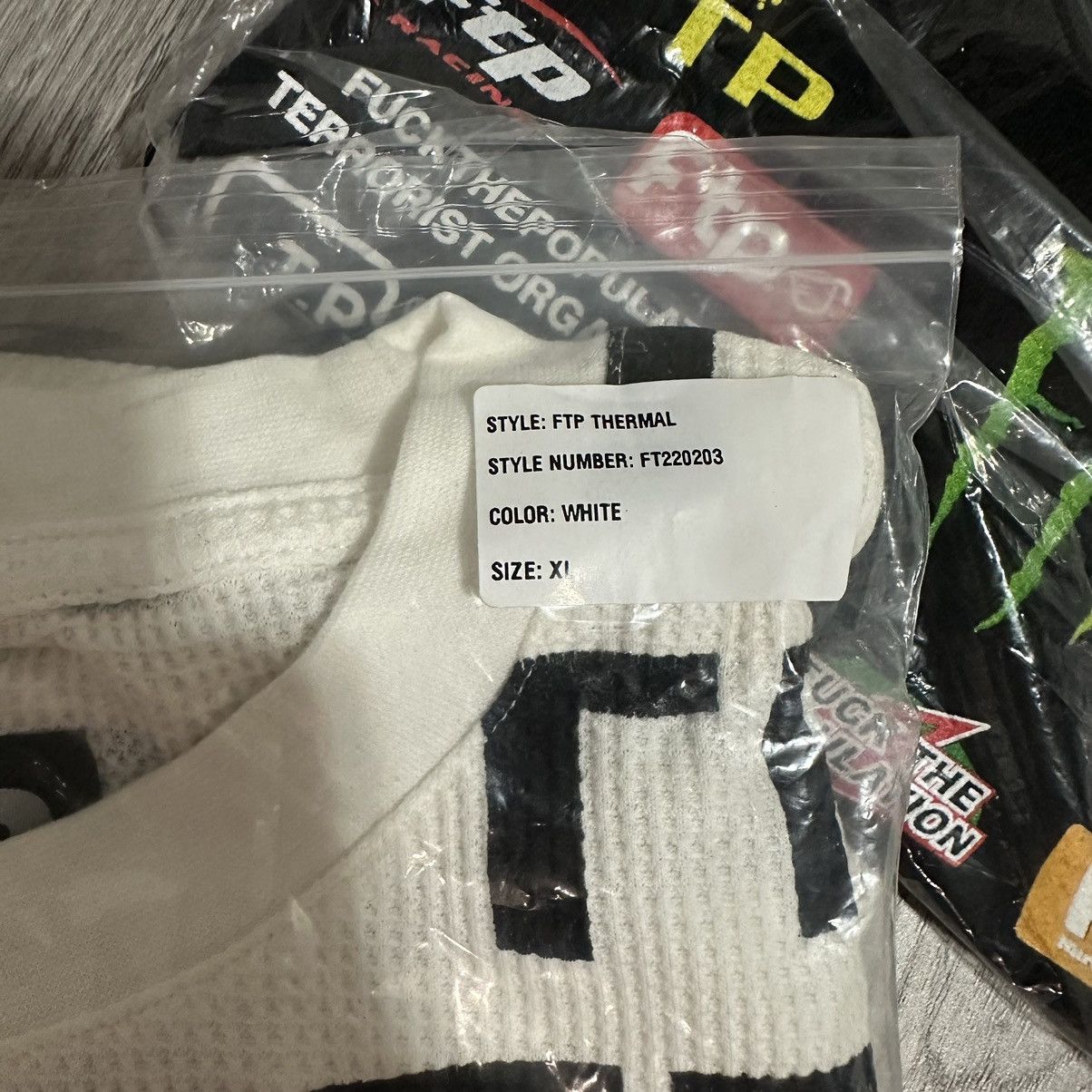 Fuck The Population FTP Felle Felle White all over print Thermal Size US XL / EU 56 / 4 - 3 Thumbnail