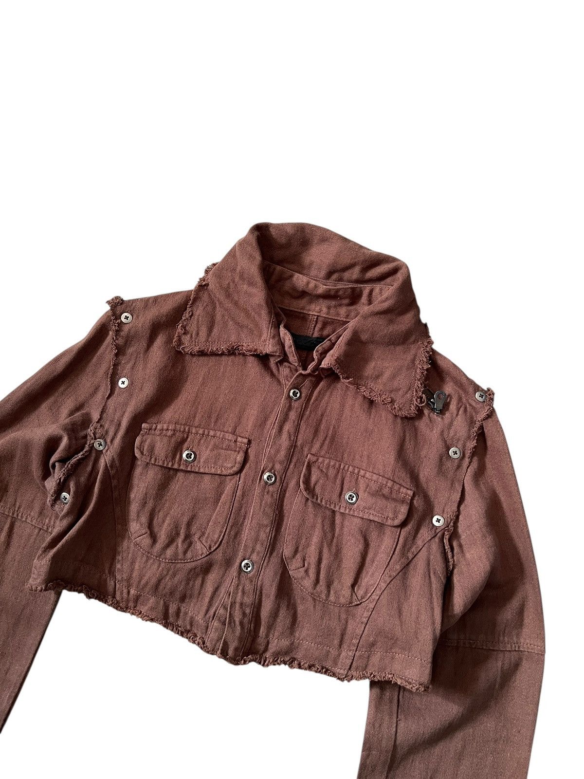 14th Addiction × GOSTAR DE FUGA × Japanese Brand Fuga Detached Lace-Up Button Shirt Jacket Size US XS / EU 42 / 0 - 5 Thumbnail