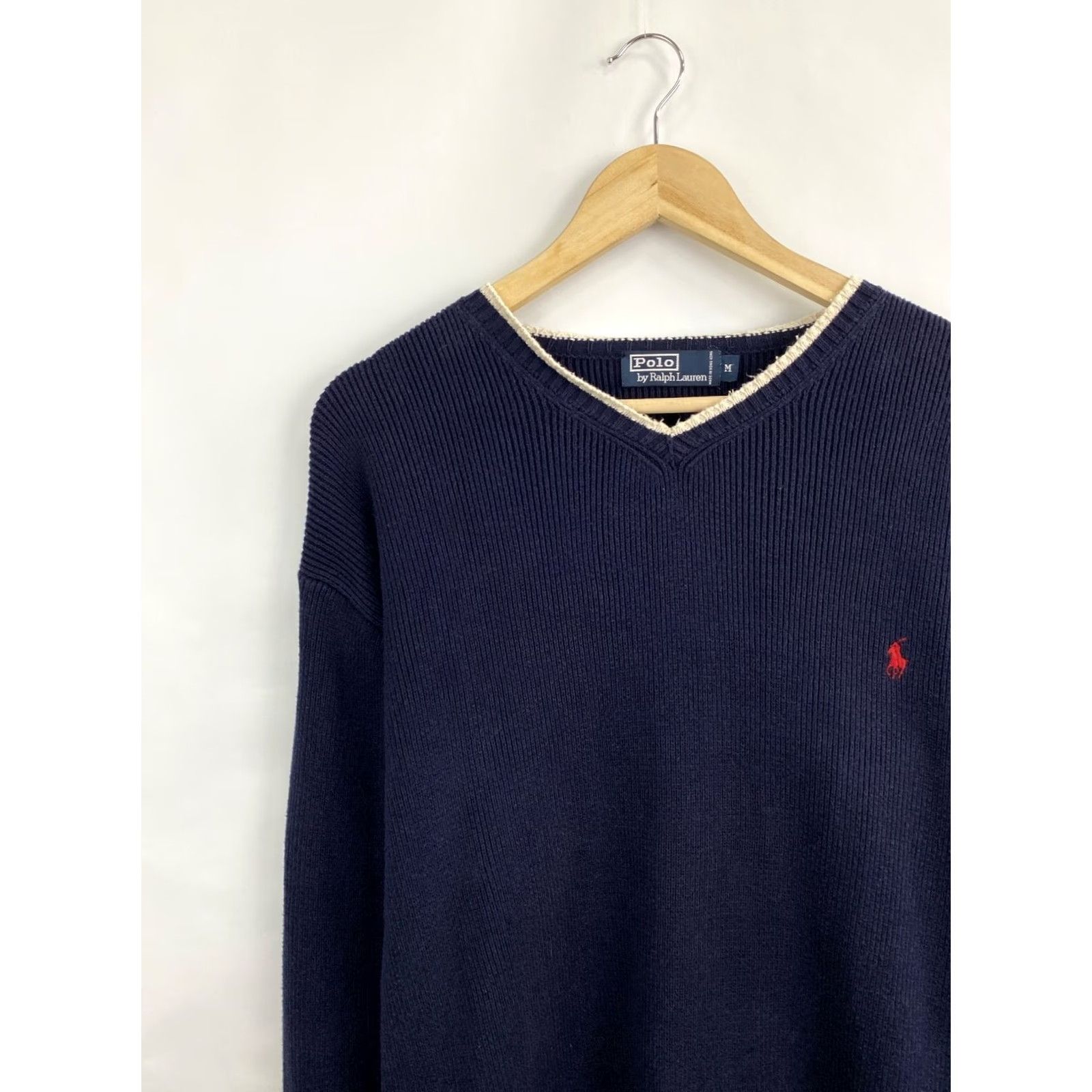 Polo Ralph Lauren VINTAGE Ralph Lauren Knitted Sweater Polo Ralph Lauren Shirt Men M Dark Blue 90s Vintage 90s Pullover Knit Size US M / EU 48-50 / 2 - 3 Thumbnail