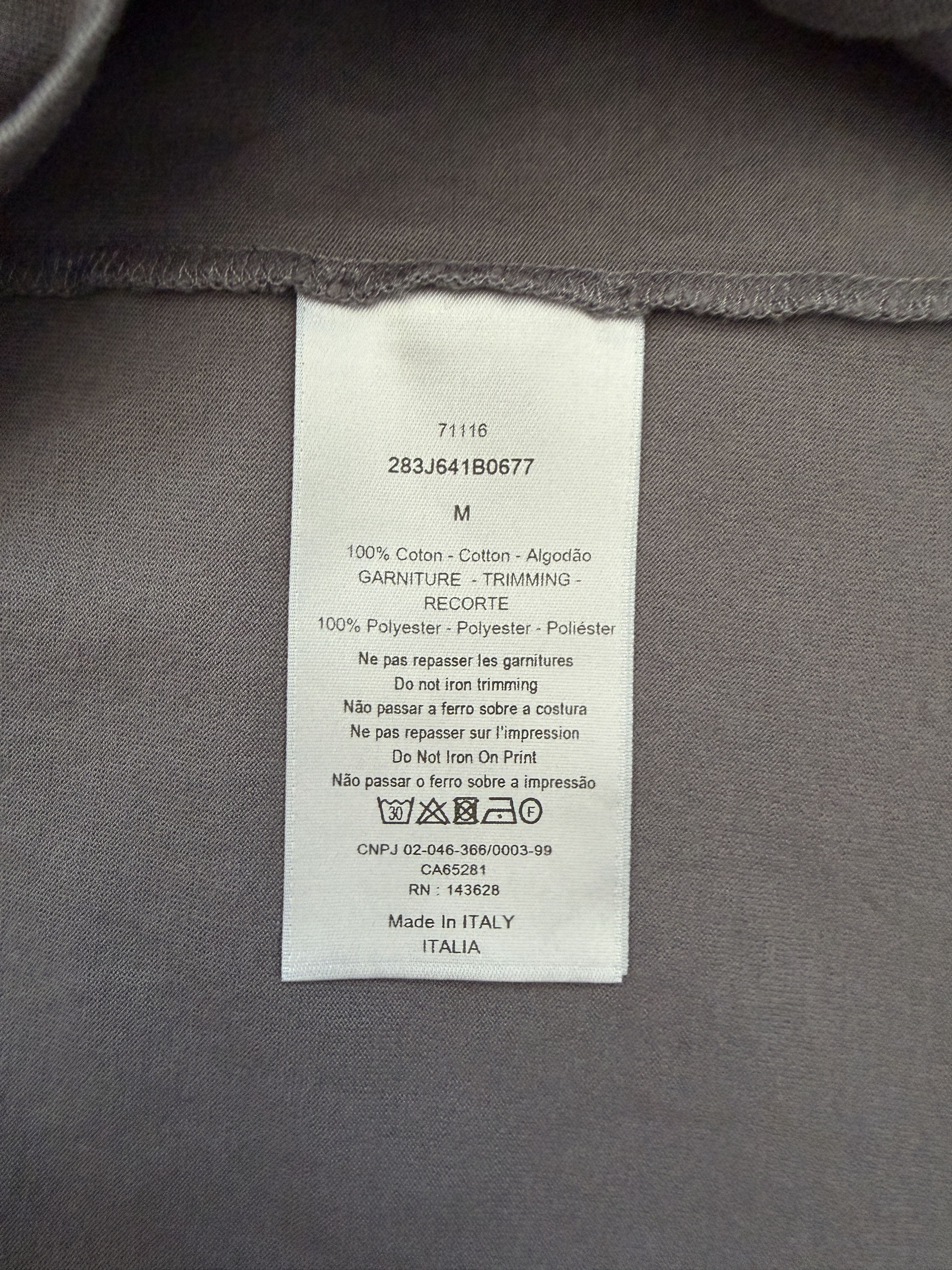 Dior DIOR X Cactus Jack Oversized T-Shirt - Grey Size US M / EU 48-50 / 2 - 5 Thumbnail