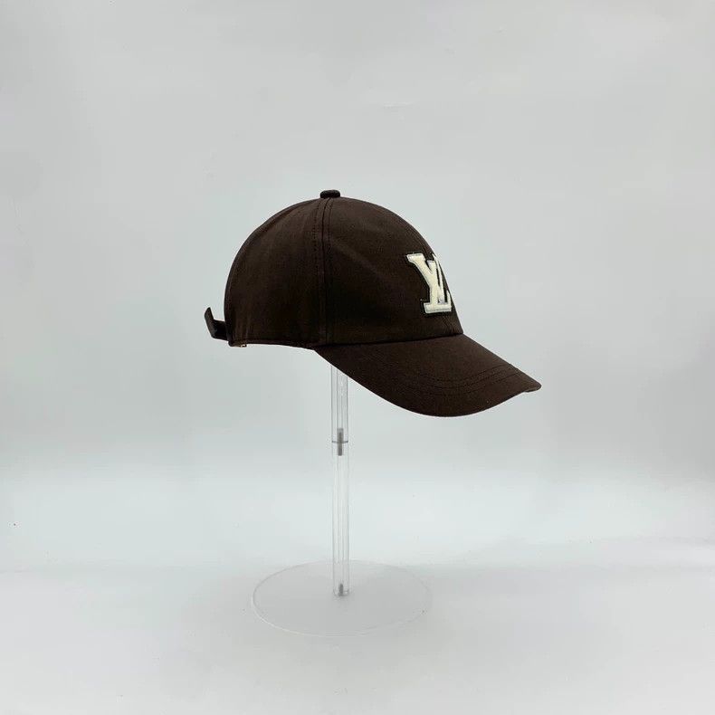 Louis Vuitton Louis Vuitton Dark brown logo embroidered cap baseball cap Size ONE SIZE - 2 Thumbnail