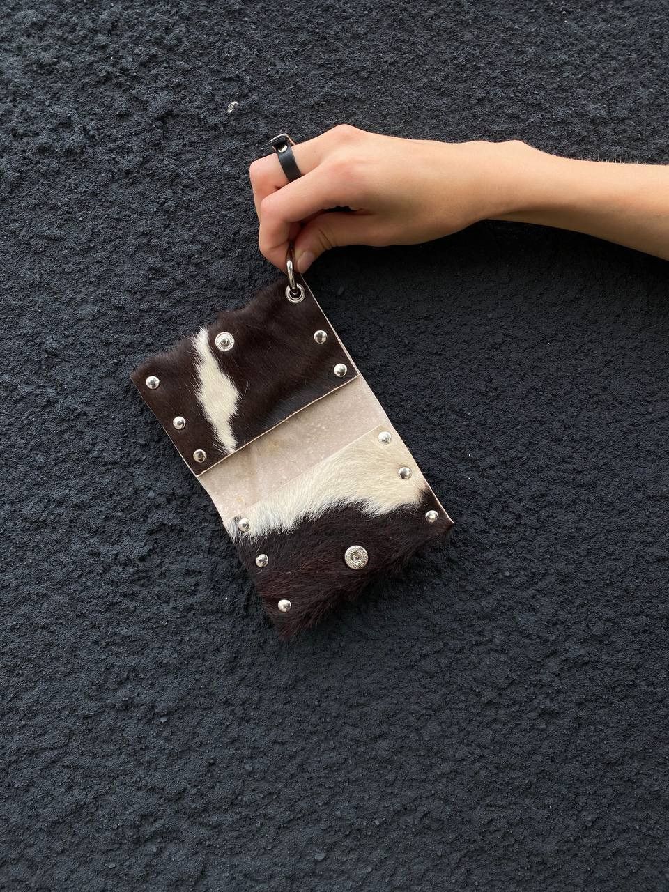 Handmade Cow leather Y2K wallet Size ONE SIZE - 1 Thumbnail