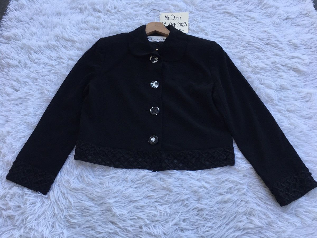 Christian Dior Monsieur Rare Vintage 90s Christian Dior Low Cut Blazer Women Size M / US 6-8 / IT 42-44 - 9 Thumbnail