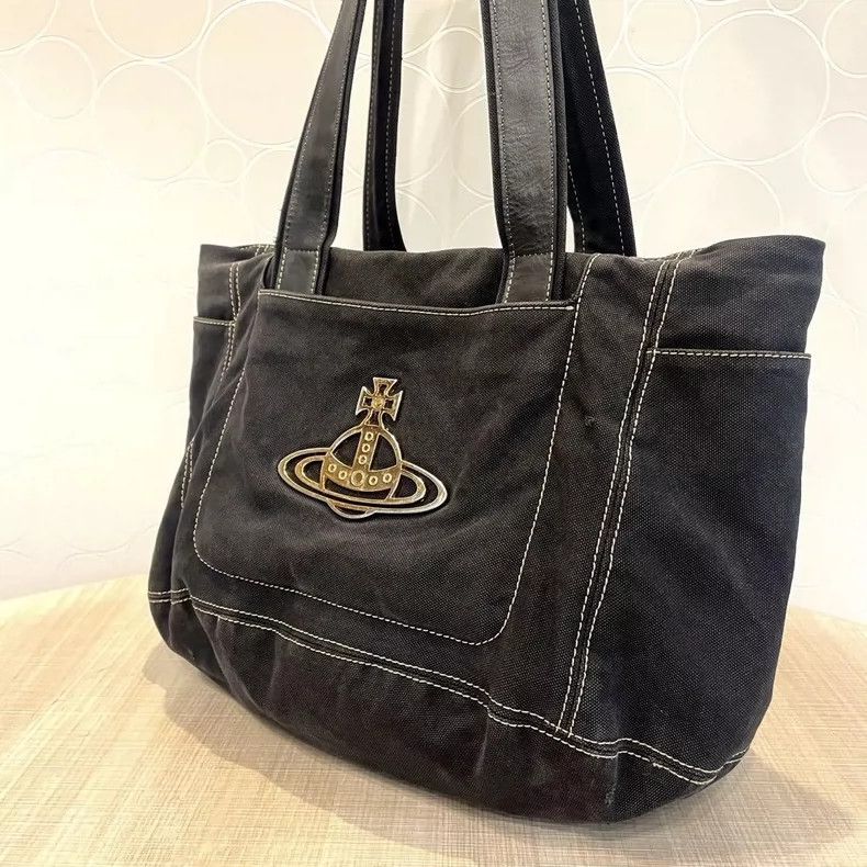 Vivienne Westwood Vivienne Westwood size os Gold openwork Saturn tote bag Size ONE SIZE - 4 Thumbnail