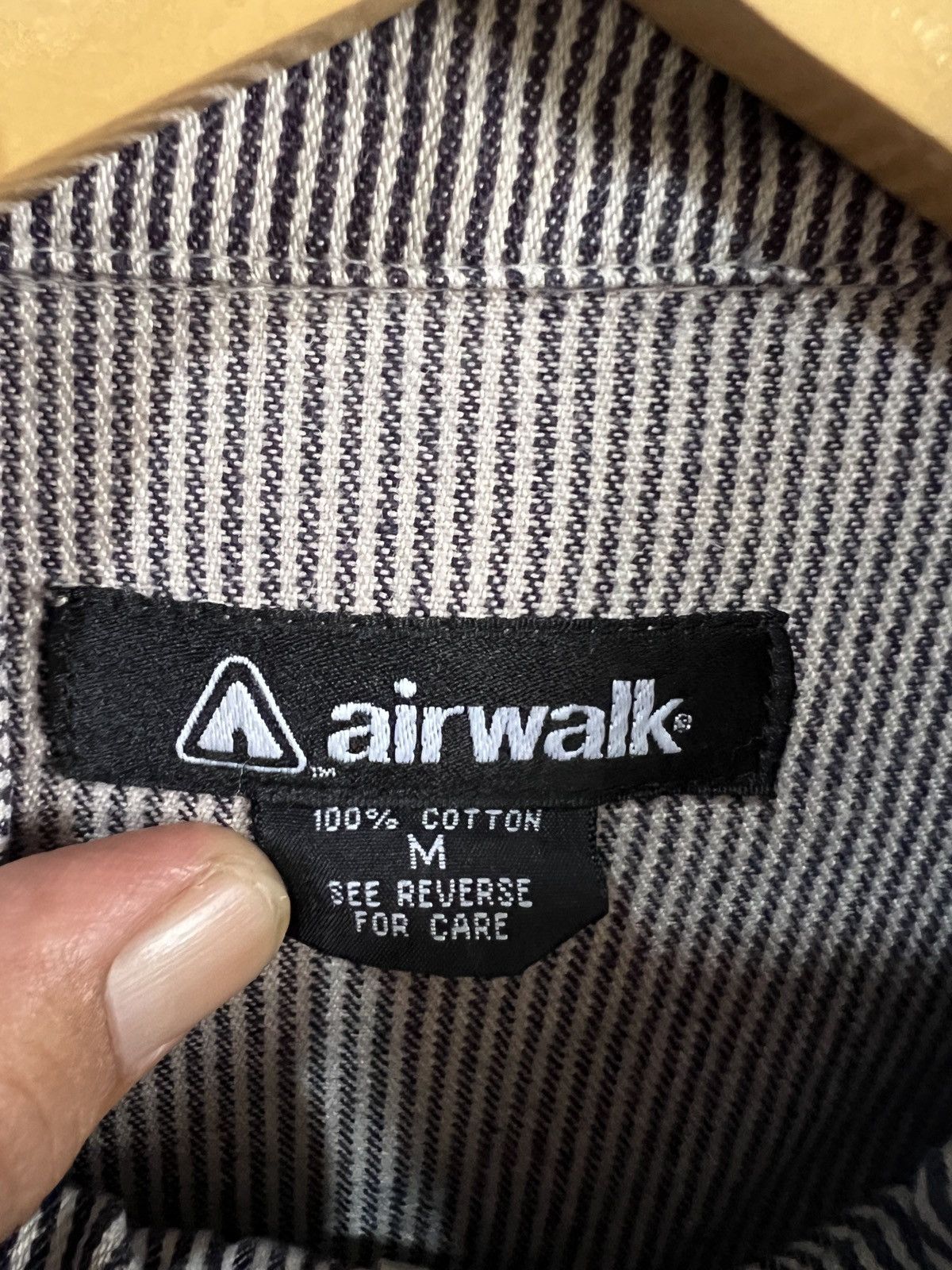 Airwalk 🔥Airwalk Hickory Stripe Zipper Shirt Size US M / EU 48-50 / 2 - 12 Thumbnail