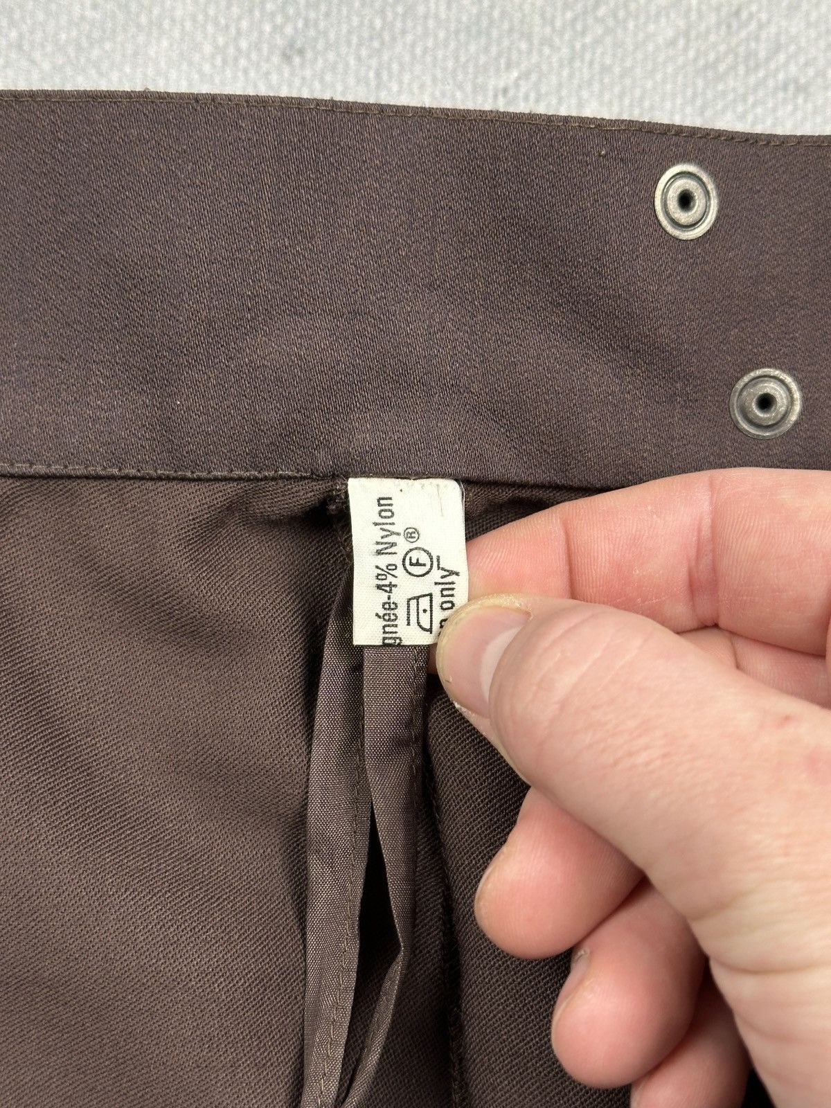 Thierry Mugler Thierry Mugler Paris Brown Wrap Pencil Skirt Structured 80s Size 28" / US 6 / IT 42 - 15 Thumbnail