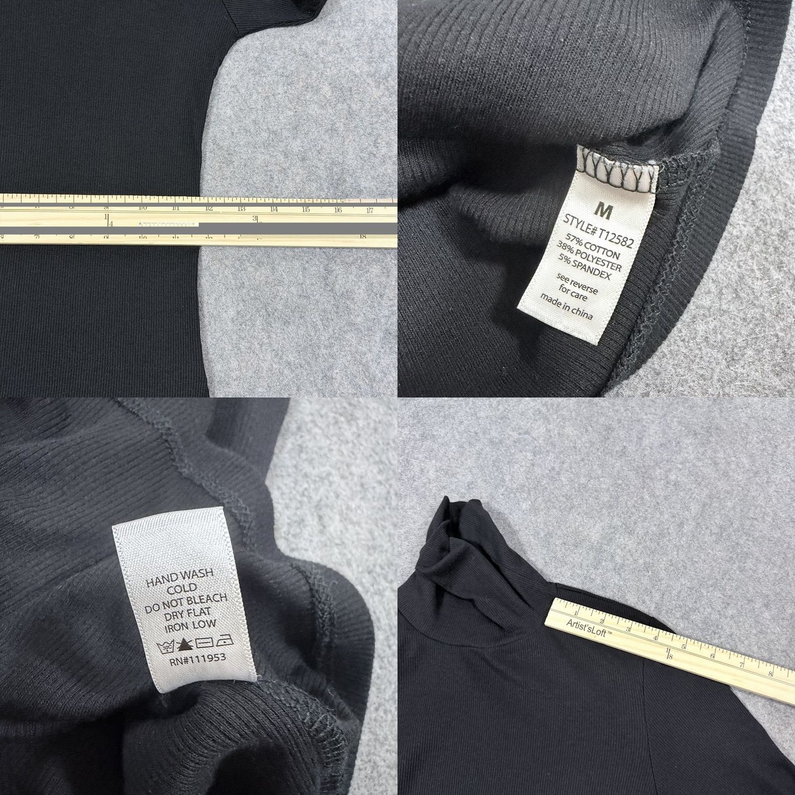 Vintage Active Basic Long Sleeve Pullover Turtleneck Sweater Women's Size Medium Black Size M / US 6-8 / IT 42-44 - 9 Thumbnail