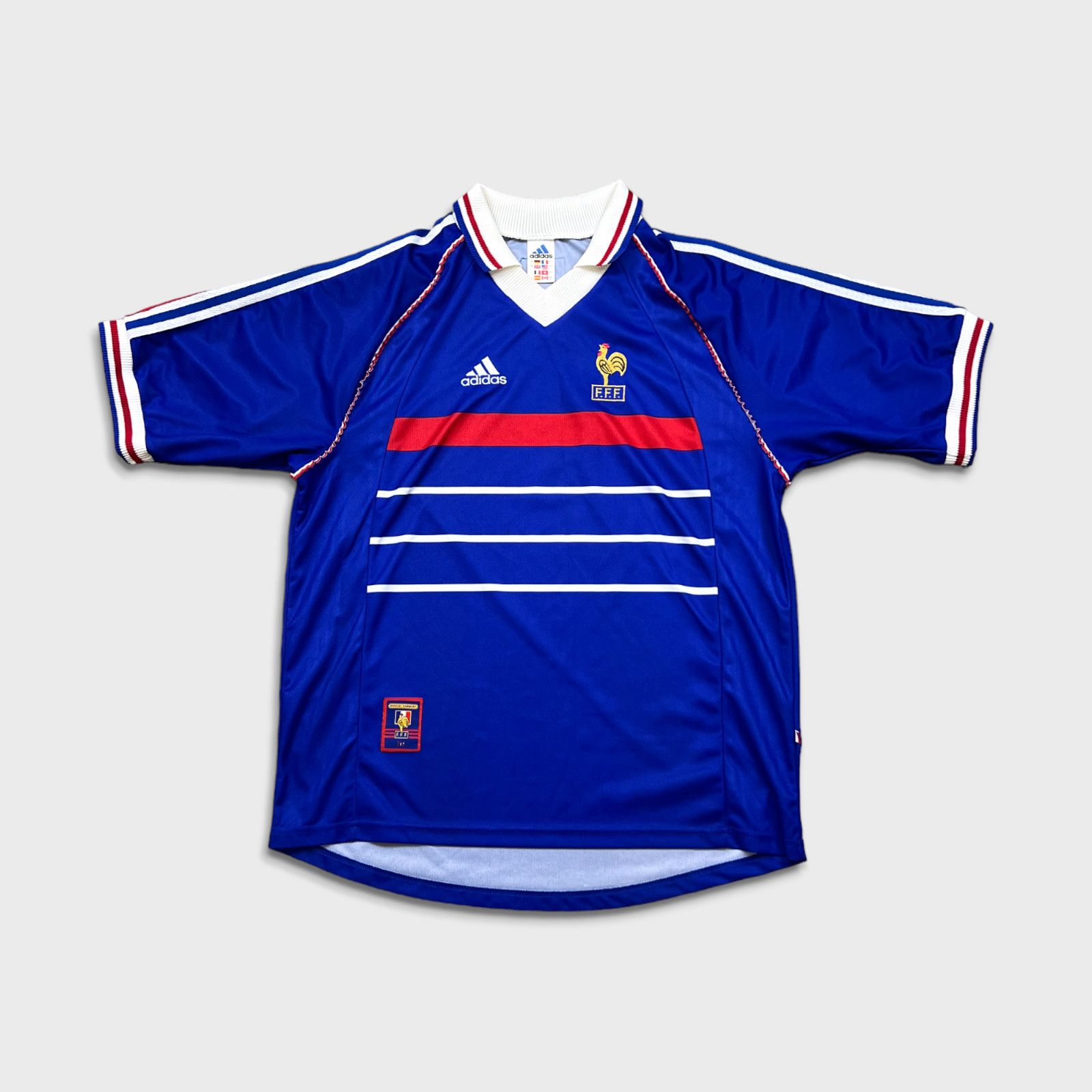 Adidas VTG 1998 Adidas France Jersey FIFA World Cup Football Soccer ...