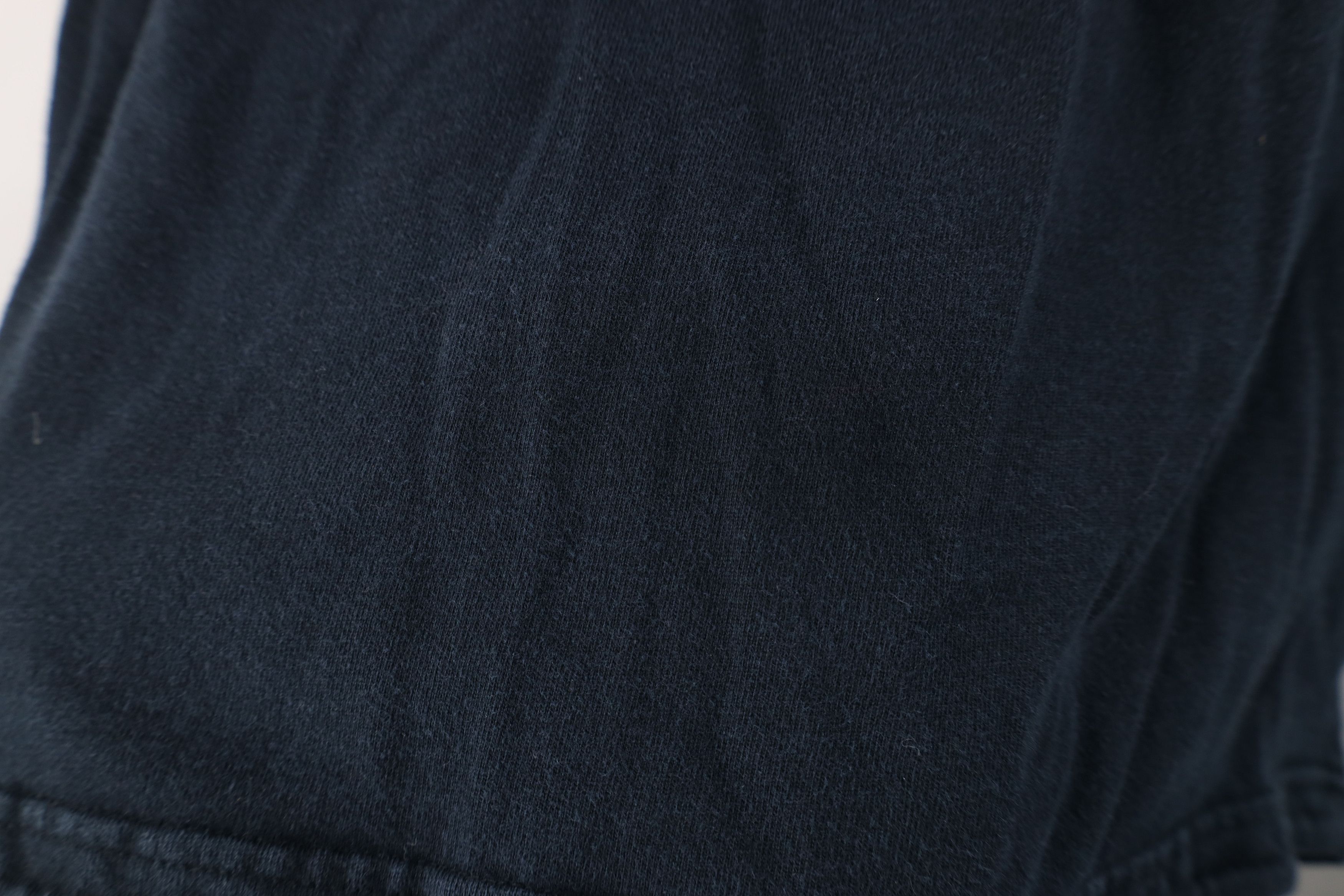 Nike Vintage Y2K Nike Ribbed Knit Hoodie T-Shirt Black Cotton Size US L / EU 52-54 / 3 - 7 Thumbnail