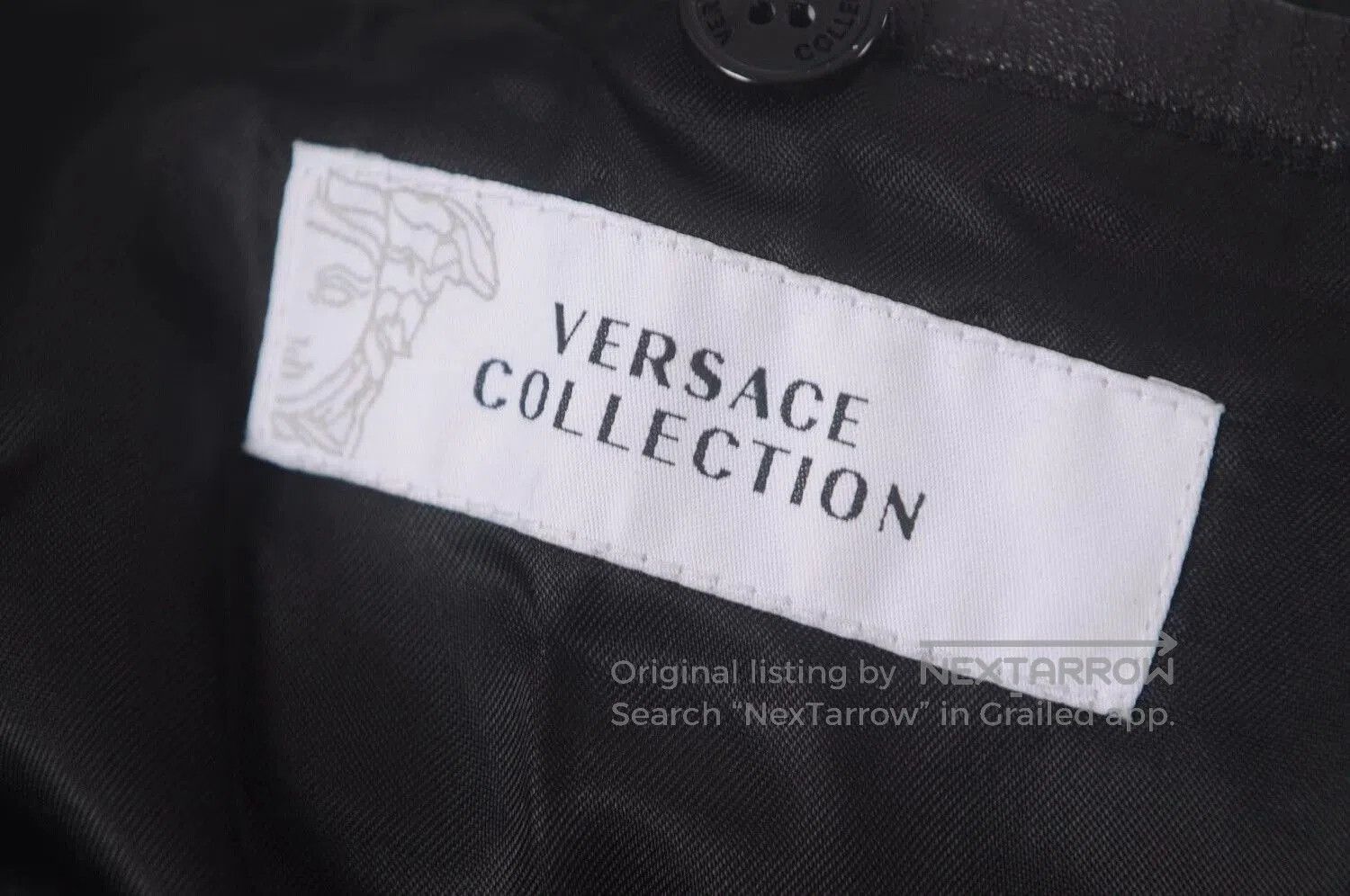 Versace Versace Men's Leather Jacket. Size US L / EU 52-54 / 3 - 5 Thumbnail