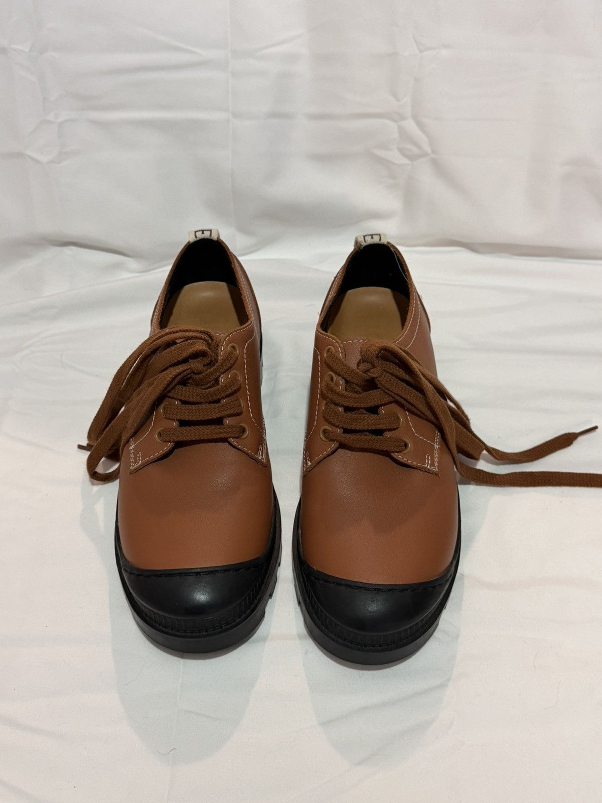 Loewe Loewe derby lace-up shoe brown leather size 41 Size US 11 / IT 41 - 4 Thumbnail