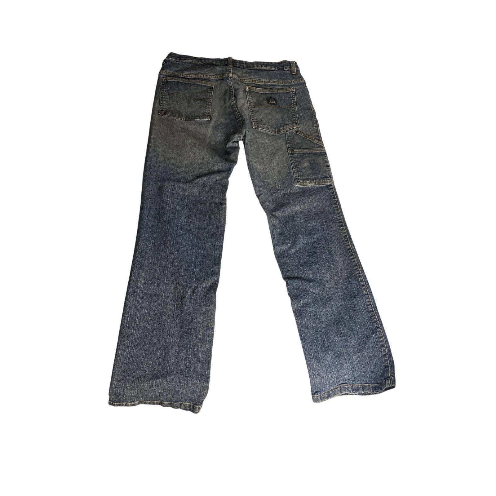 Other Y2K Grunge Faded Straight Leg Blue Denim Jeans 34x32 Size US 34 / EU 50 - 5 Thumbnail
