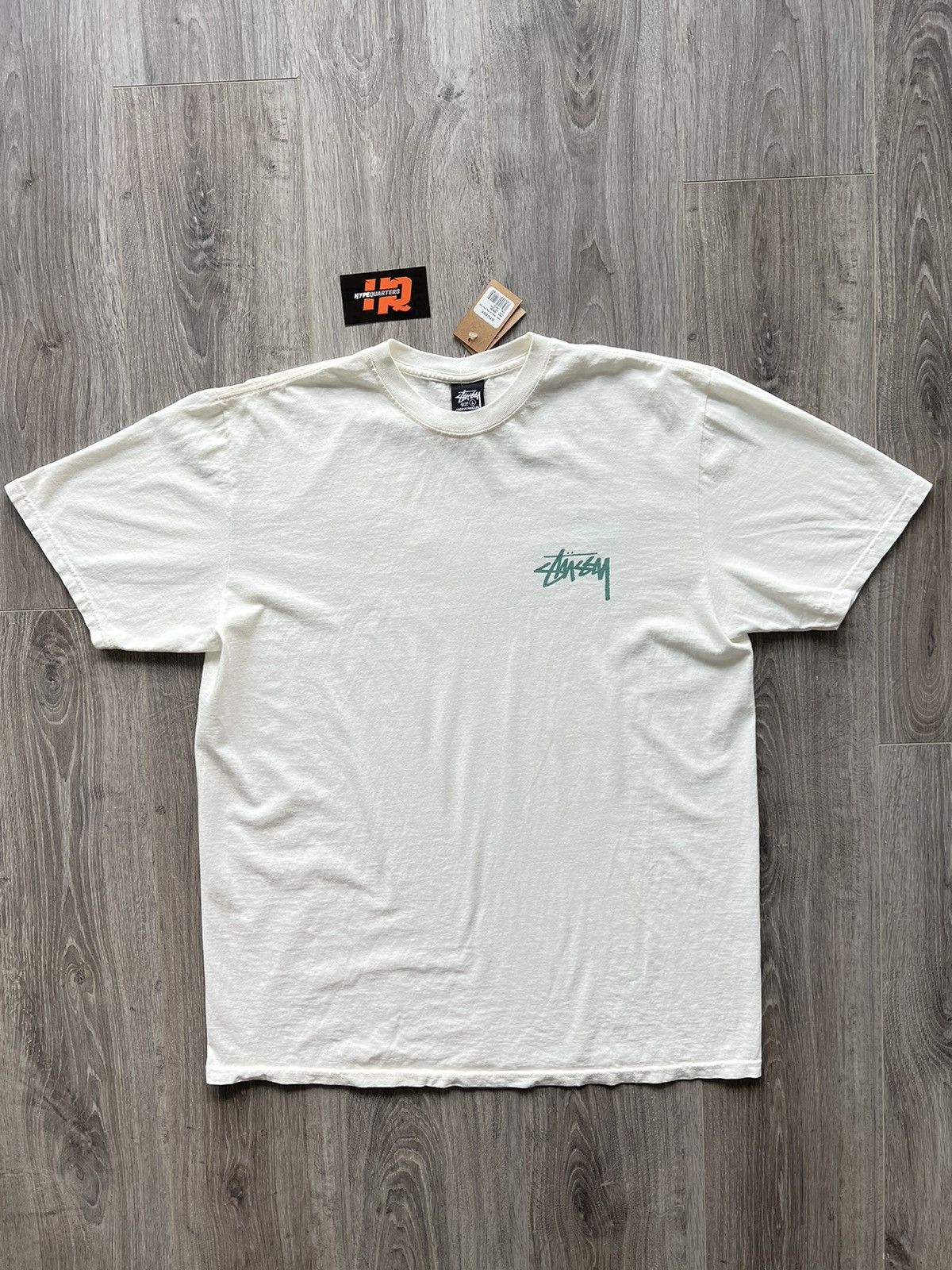 Stussy Stussy Shells Pigment Dyed Tee “Natural” | Grailed