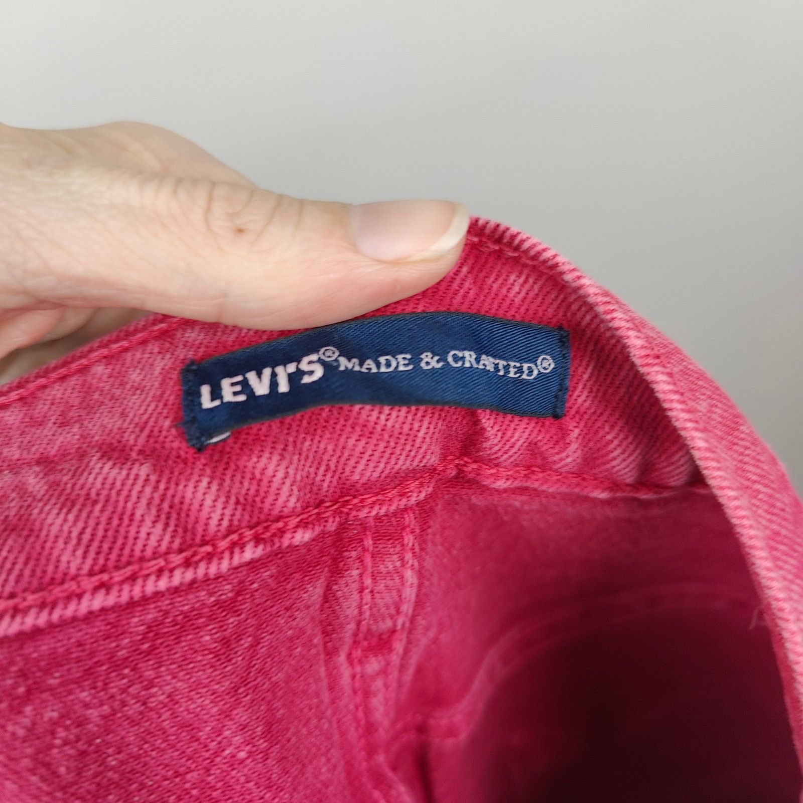Levi's Levi's Made and Crafted 502 Jeans Mens 30x34 Red Pink Pink Size US 30 / EU 46 - 9 Thumbnail