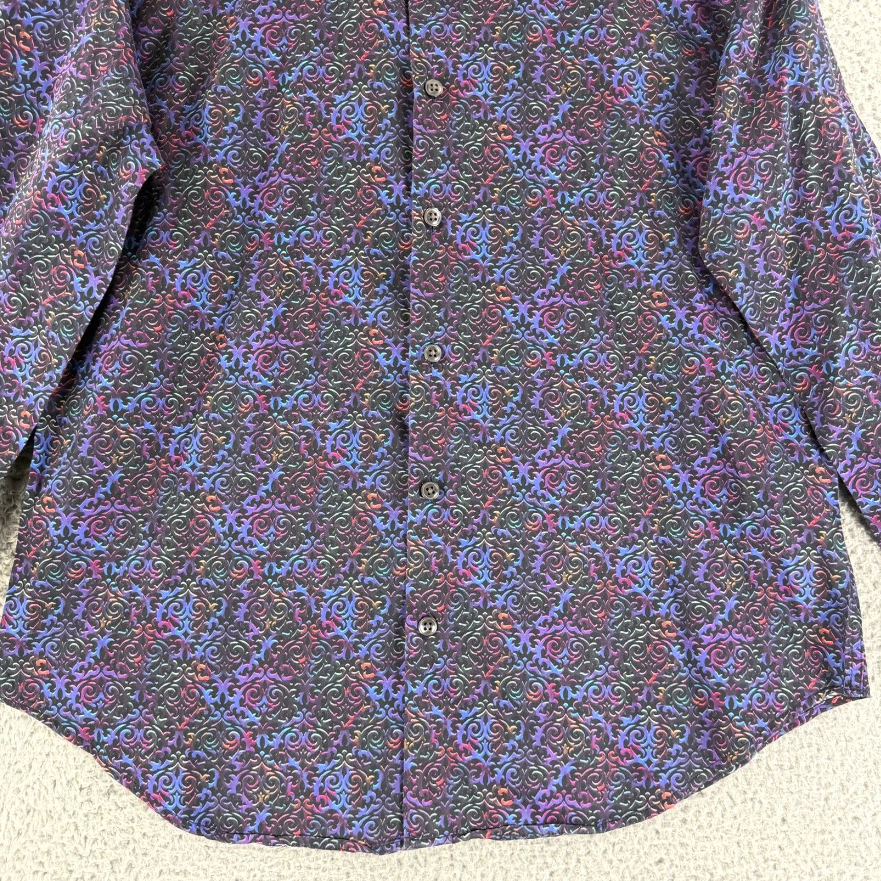 Robert Graham Robert Graham Archetype Button-Up Shirt Mens M Purple Baroque Long Sleeve Size US M / EU 48-50 / 2 - 4 Thumbnail