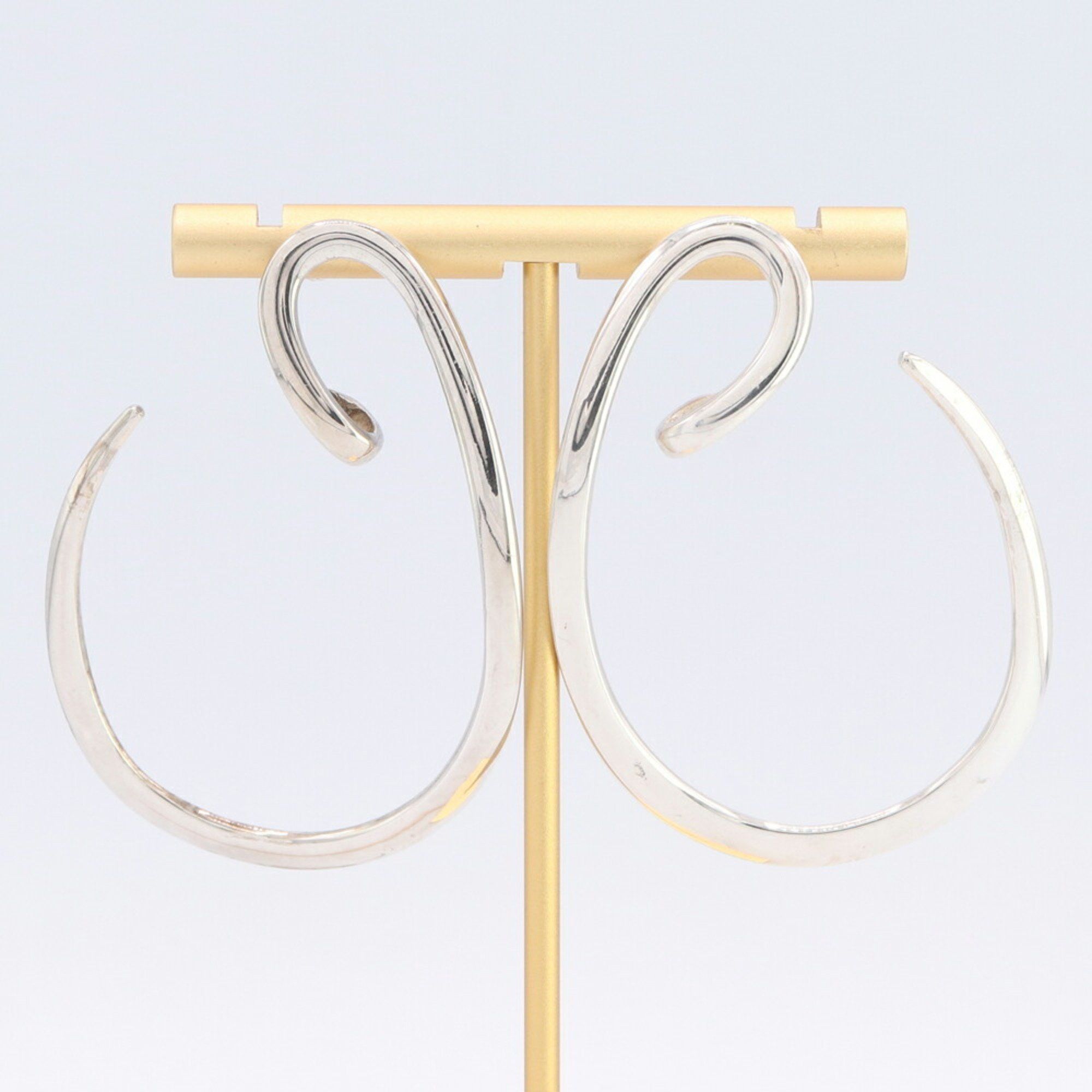 image of Chanel Earrings Silver Sv Sterling 925 Year Women's