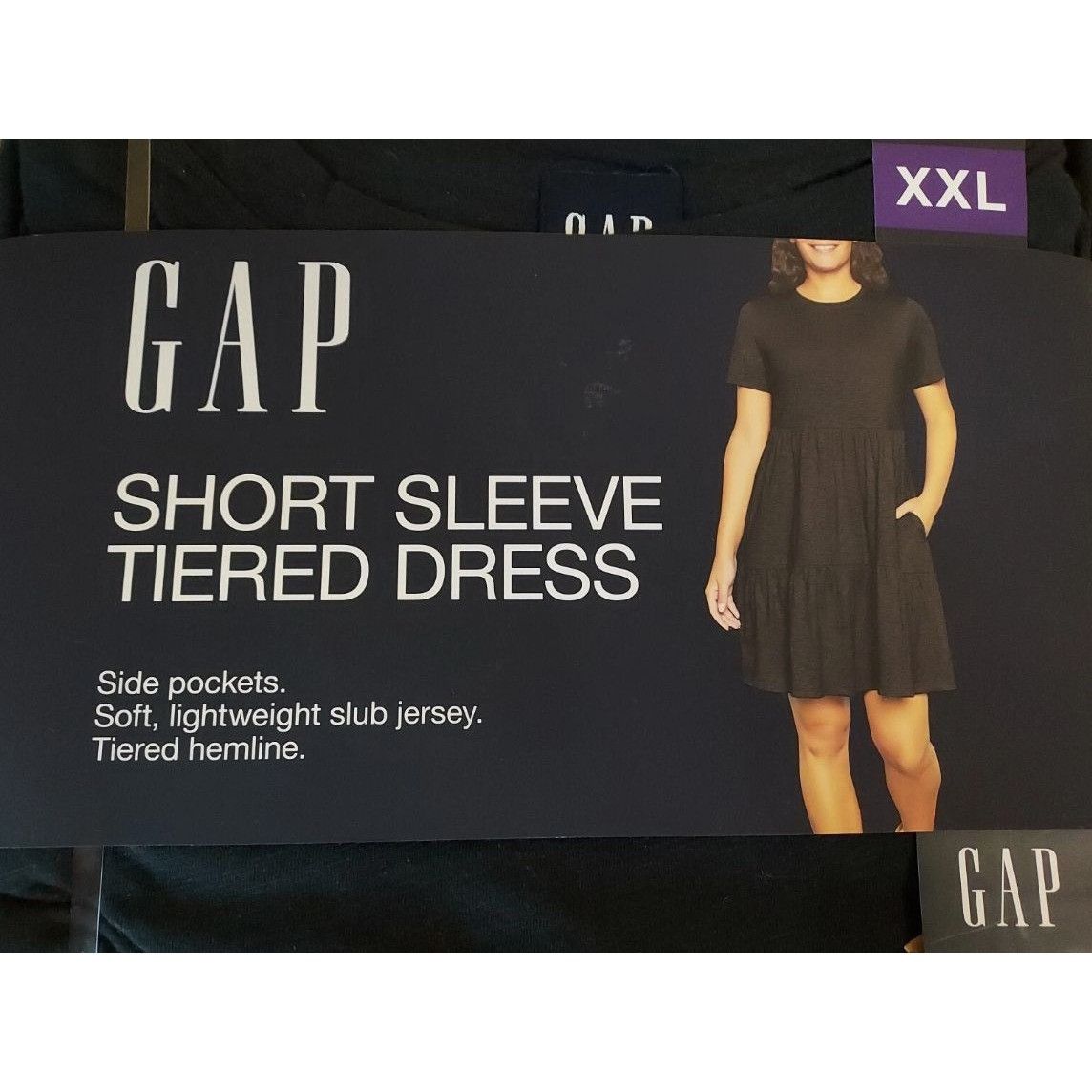 Gap GAP Short Sleeve Tiered Dress With Pockets XXL 100% Cotton B Size XXL / US 16-18 / IT 52-54 - 5 Thumbnail