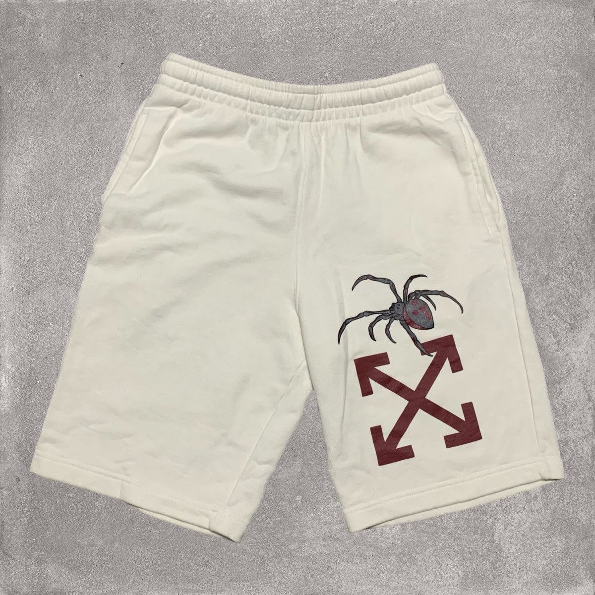 Off-White Off White Small Shorts Arachno Spider Arrows White Virgil Size US 30 / EU 46 - 1 Thumbnail