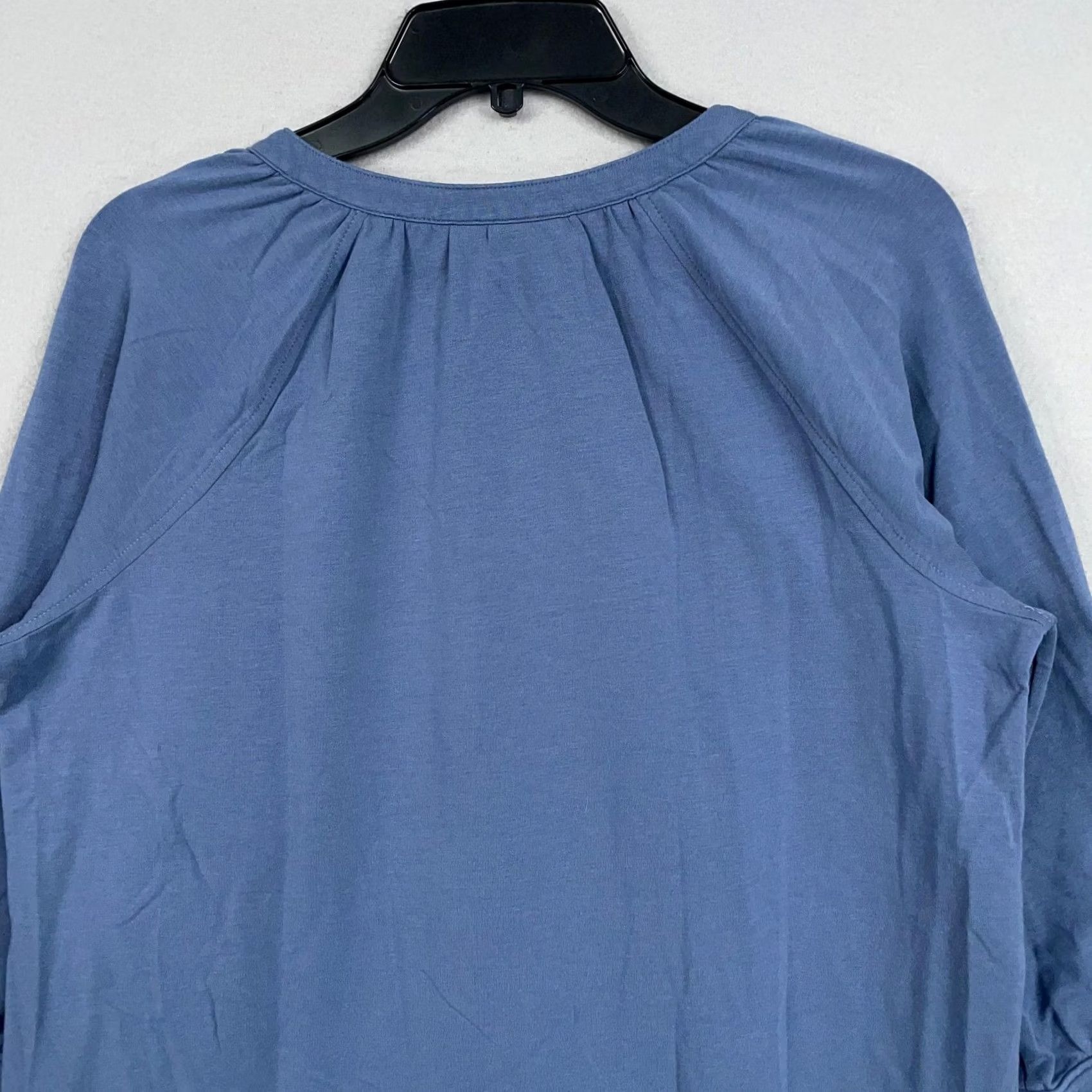J. Jill Pure Jill French Terry Blue Womens Small Pullover Shirt - Casual - 3/4 Sleeve - Cotton Blend - Waist Size - 0.99 Size S / US 4 / IT 40 - 7 Thumbnail