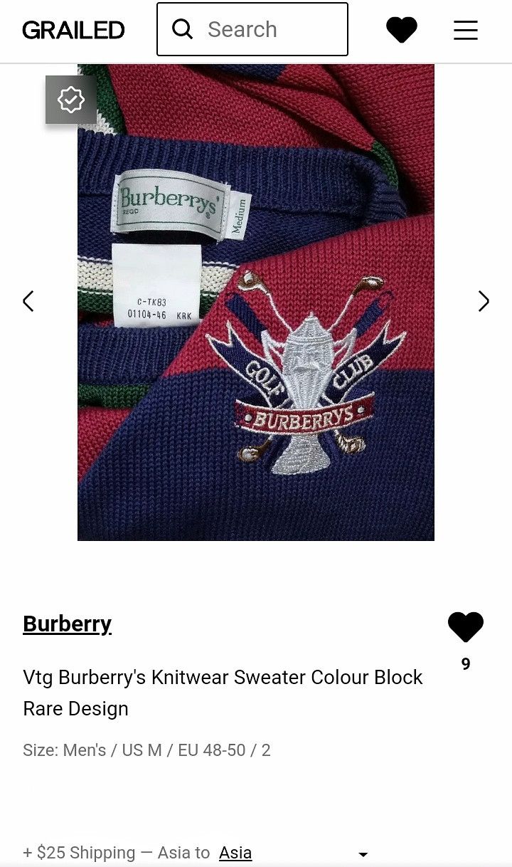 Burberry Vtg Burberry's Knitwear Sweater Colour Block Rare Design Size US M / EU 48-50 / 2 - 11 Thumbnail