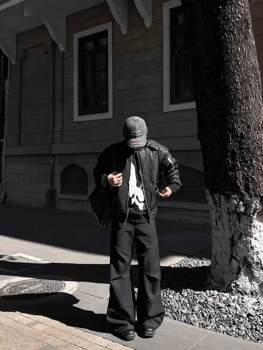 Designer × Japanese Brand × Vintage utility pleated loose baggy yuppie bootcut flared pants Size US 28 / EU 44 - 8 Thumbnail