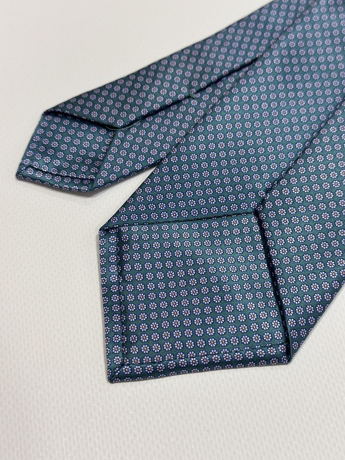 Designer × Stefano Ricci Stefano Ricci Beautiful Flower Blue Contrast Luxury Tie Size ONE SIZE - 7 Thumbnail