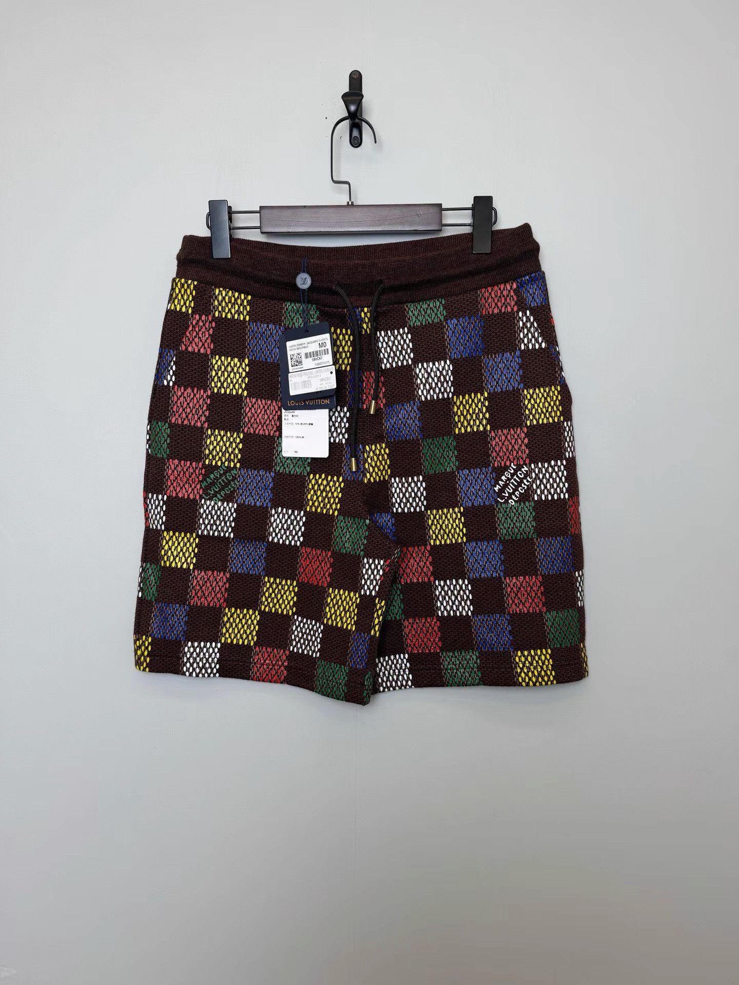 Louis Vuitton Louis Vuitton SS25 DAMIER Checkerboard Knit Shorts K36 Size US 33 - 1 Thumbnail