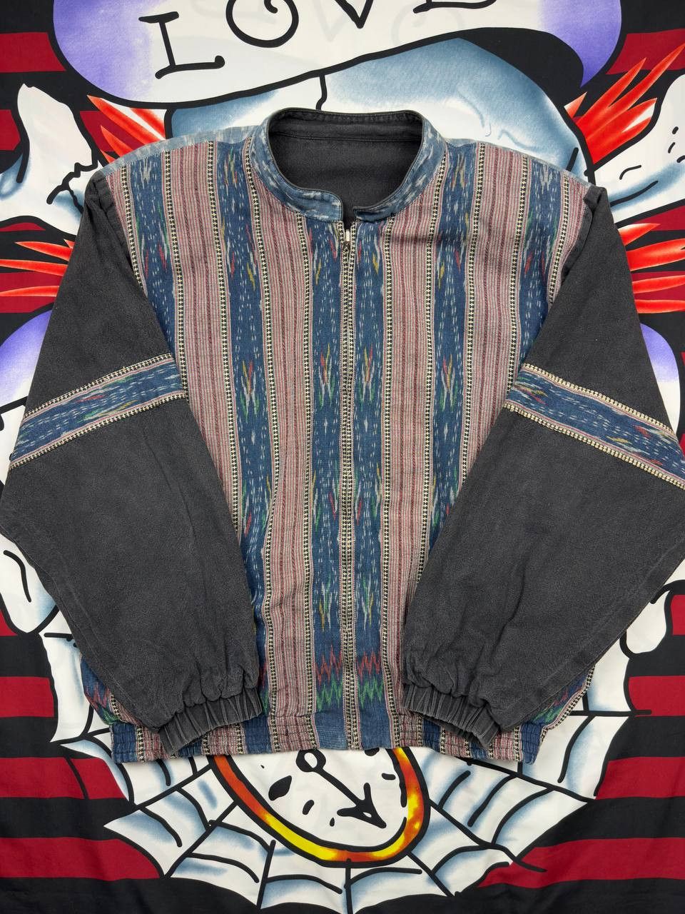Other Vintage Japanesse ilen Faded Bomber Ethnic Style 2 sides Size US M / EU 48-50 / 2 - 1 Thumbnail