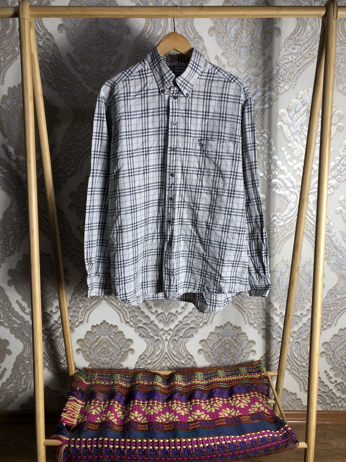 VERY RARE BURBERRY LONDON SHIRT ENGLAN STYLE LUXURY 90s Y2K