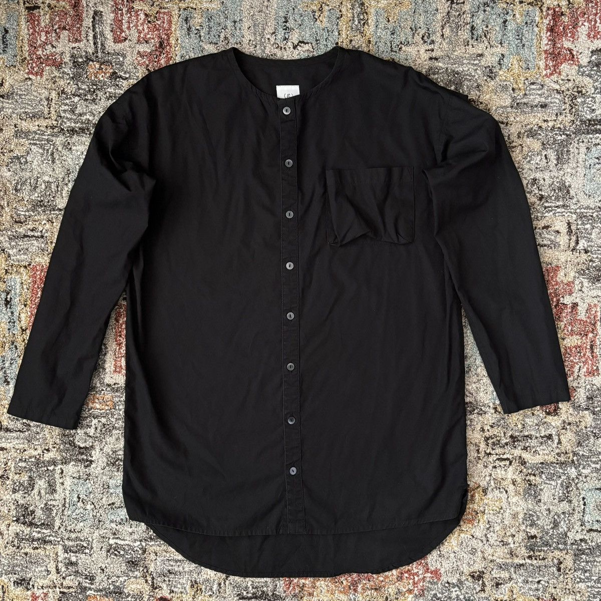 Auralee Gauze # Basic Line no collar buttonup shirt cotton poplin Size M / US 6-8 / IT 42-44 - 1 Thumbnail