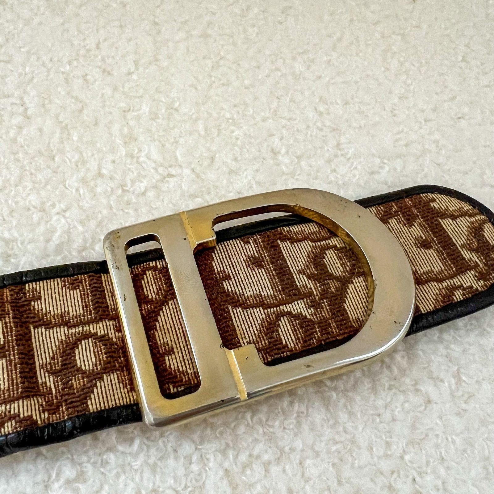 Dior Vintage Dior Oblique Monogram Trotter Women's Belt Size ONE SIZE - 2 Thumbnail