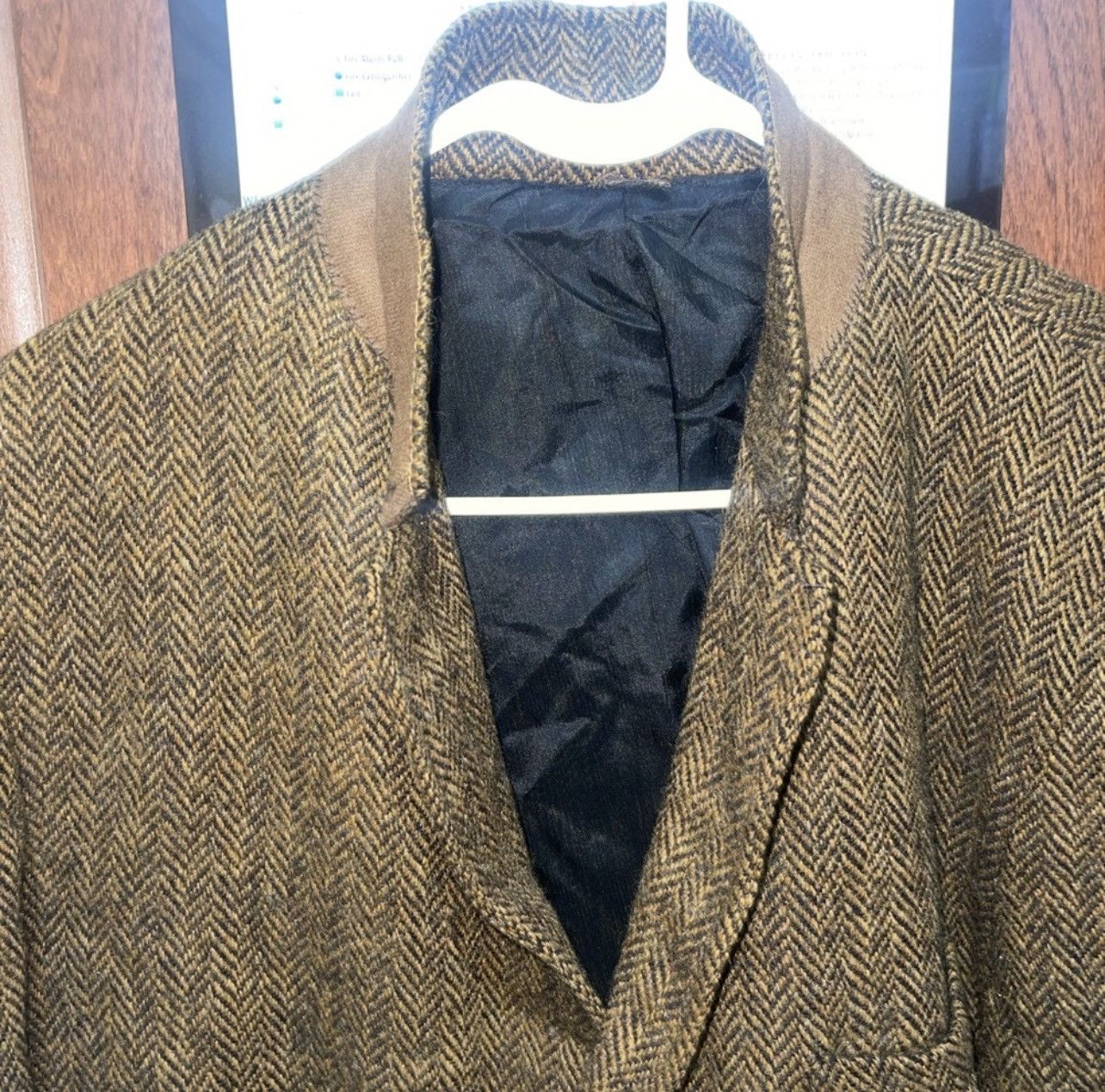 Harris Tweed Harris Tweed 100% Virgin Wool Vintage Herringbone Blazer Size 36R - 4 Thumbnail