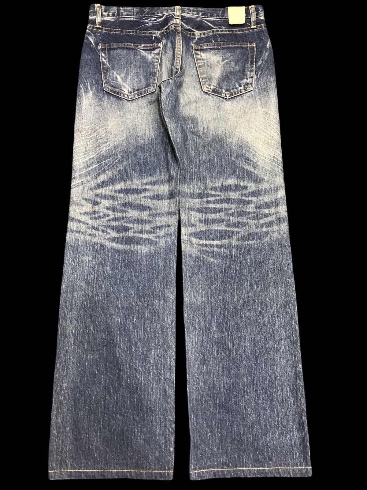 Japanese Brand 💥ARCHIVAL💥VINTAGE ET JAPAN CRAZY FADES RELAXED DENIM F392 Size US 32 / EU 48 - 2 Thumbnail