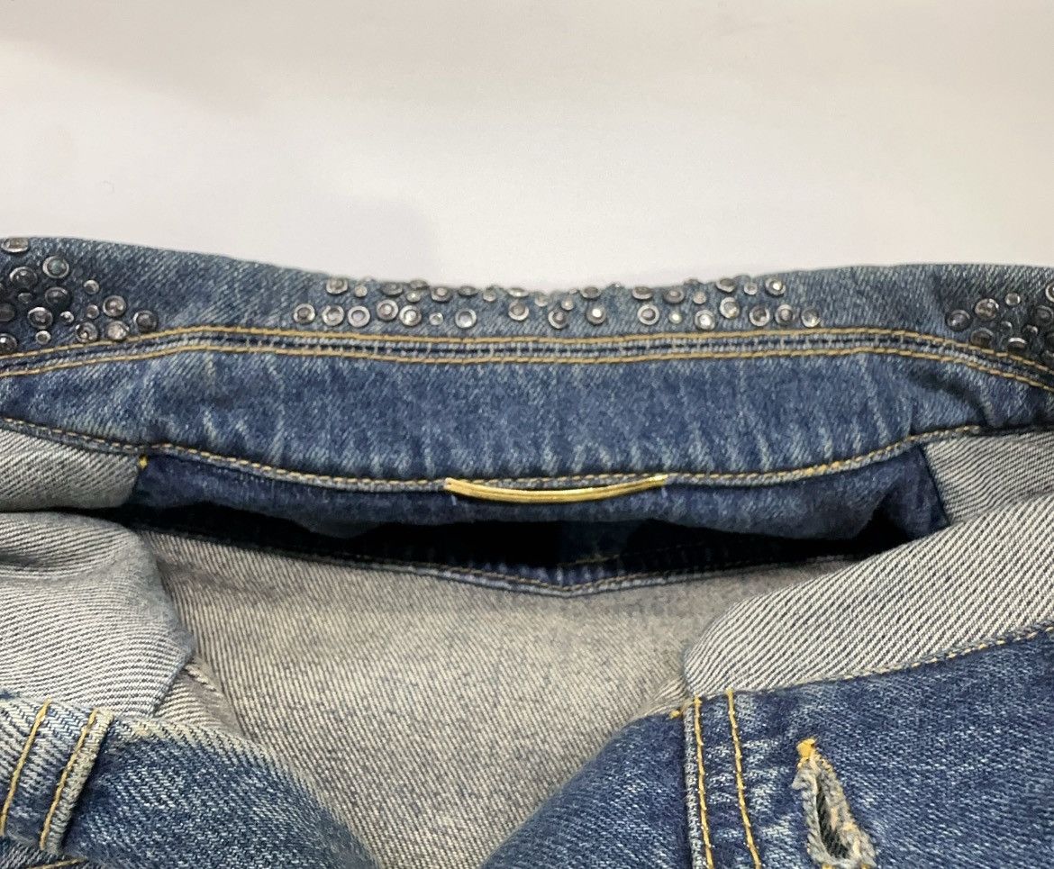 Saint Laurent Paris Saint Laurent Paris studded distressed blue denim Jacket Size US M / EU 48-50 / 2 - 3 Thumbnail