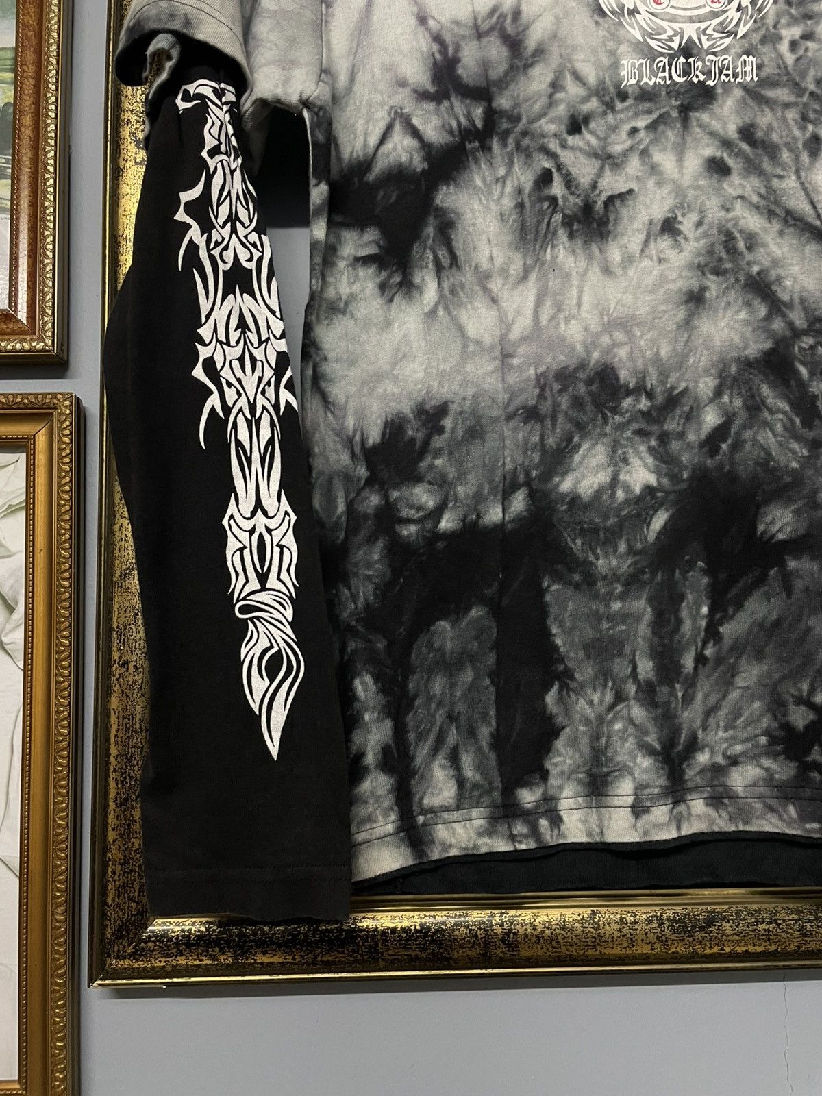 Beauty Beast Vintage 1990s Japan Designer Black Farm Tribal Punk Tie Dye Size US M / EU 48-50 / 2 - 5 Thumbnail