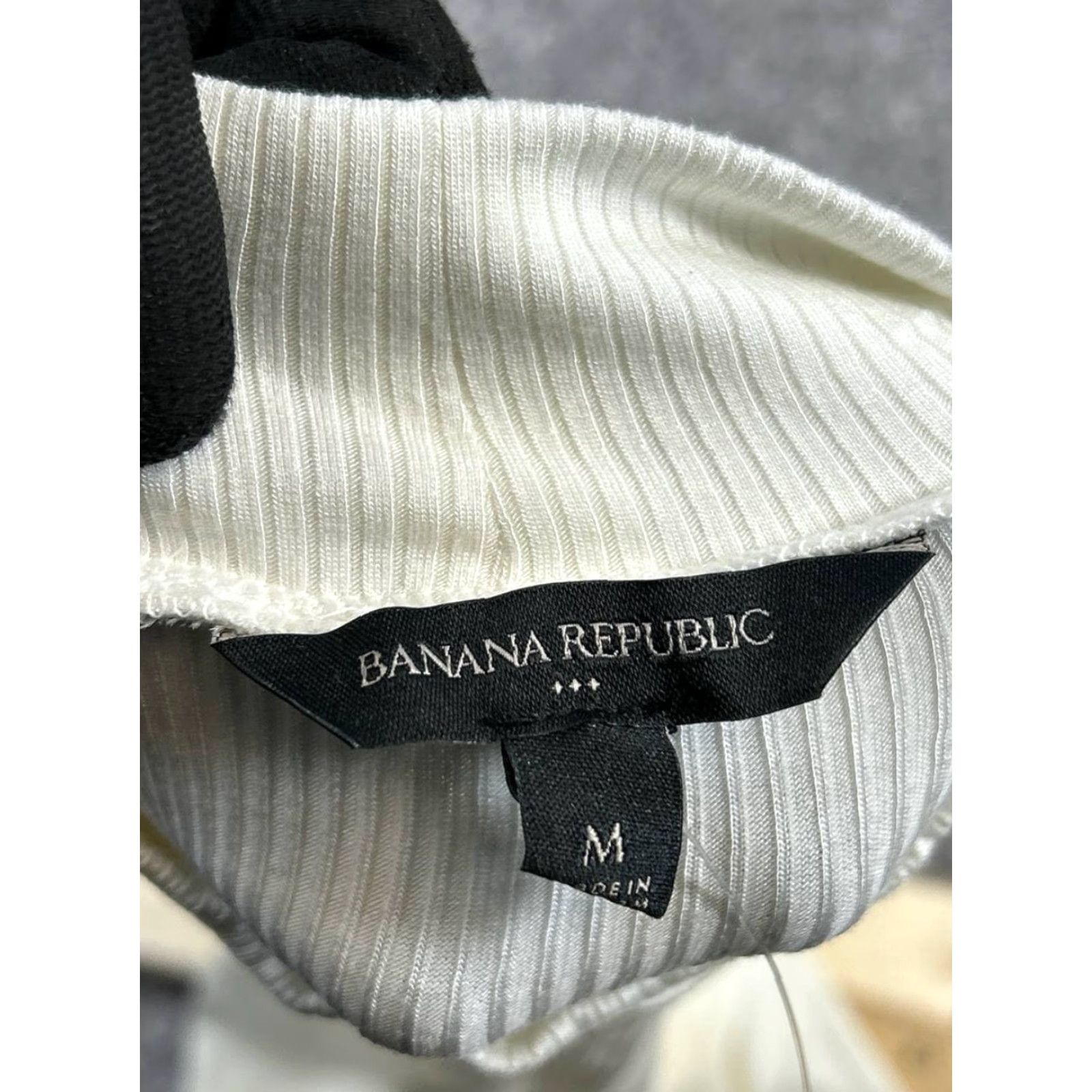Banana Republic VINTAGE Banana Republic Women's Sleeveless Pullover Shirt Medium White Knit Casual Summer 90s Womens Size M / US 6-8 / IT 42-44 - 3 Thumbnail