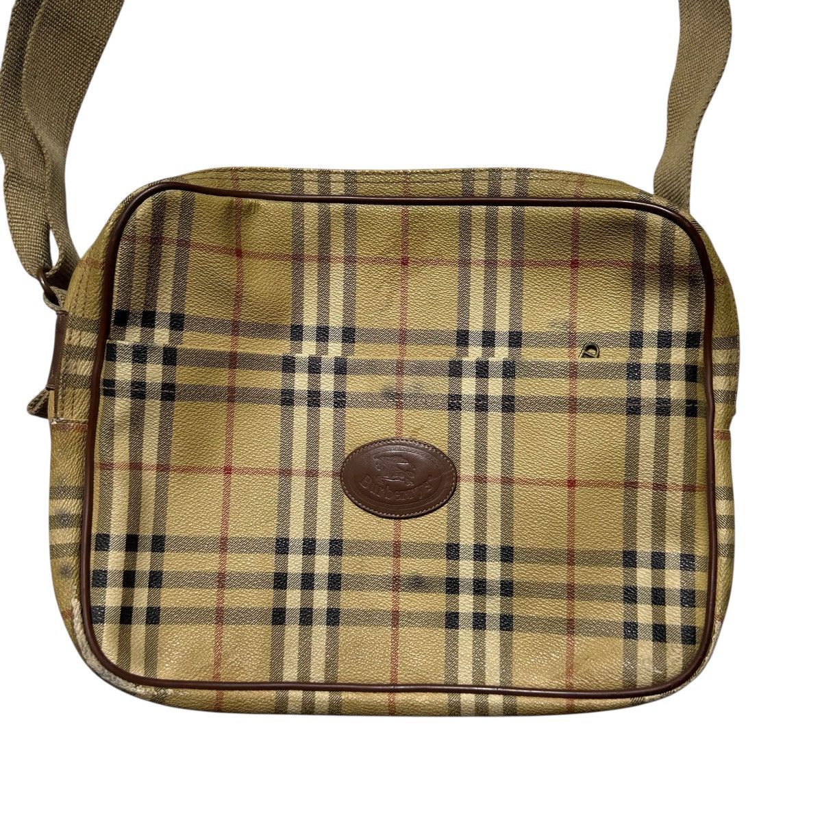 Burberry Vintage Burberrys Leather Shoulder Bag /Crossbody Bag Size ONE SIZE - 2 Thumbnail