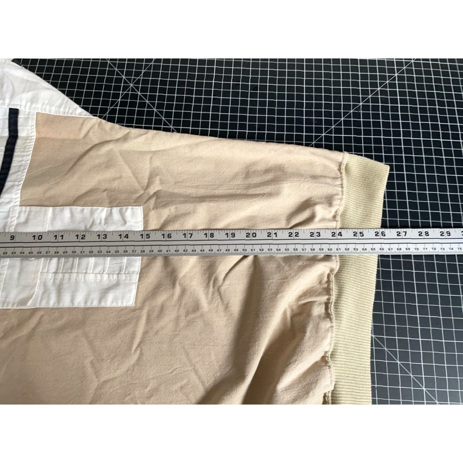 Vintage VINTAGE Alexxus Polo Shirt Long Sleeve Beig e White 80s 90s Dad Hipster Retro - Men Large Casual Polo Shirt Womens? Size US L / EU 52-54 / 3 - 6 Thumbnail