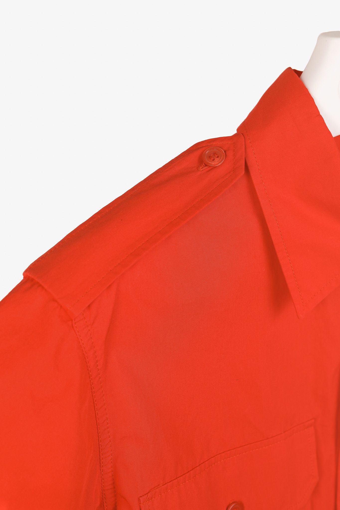 Marni Marni Red Cotton Poplin Short-Sleeve Shirt Dress Size M / US 6-8 / IT 42-44 - 6 Thumbnail