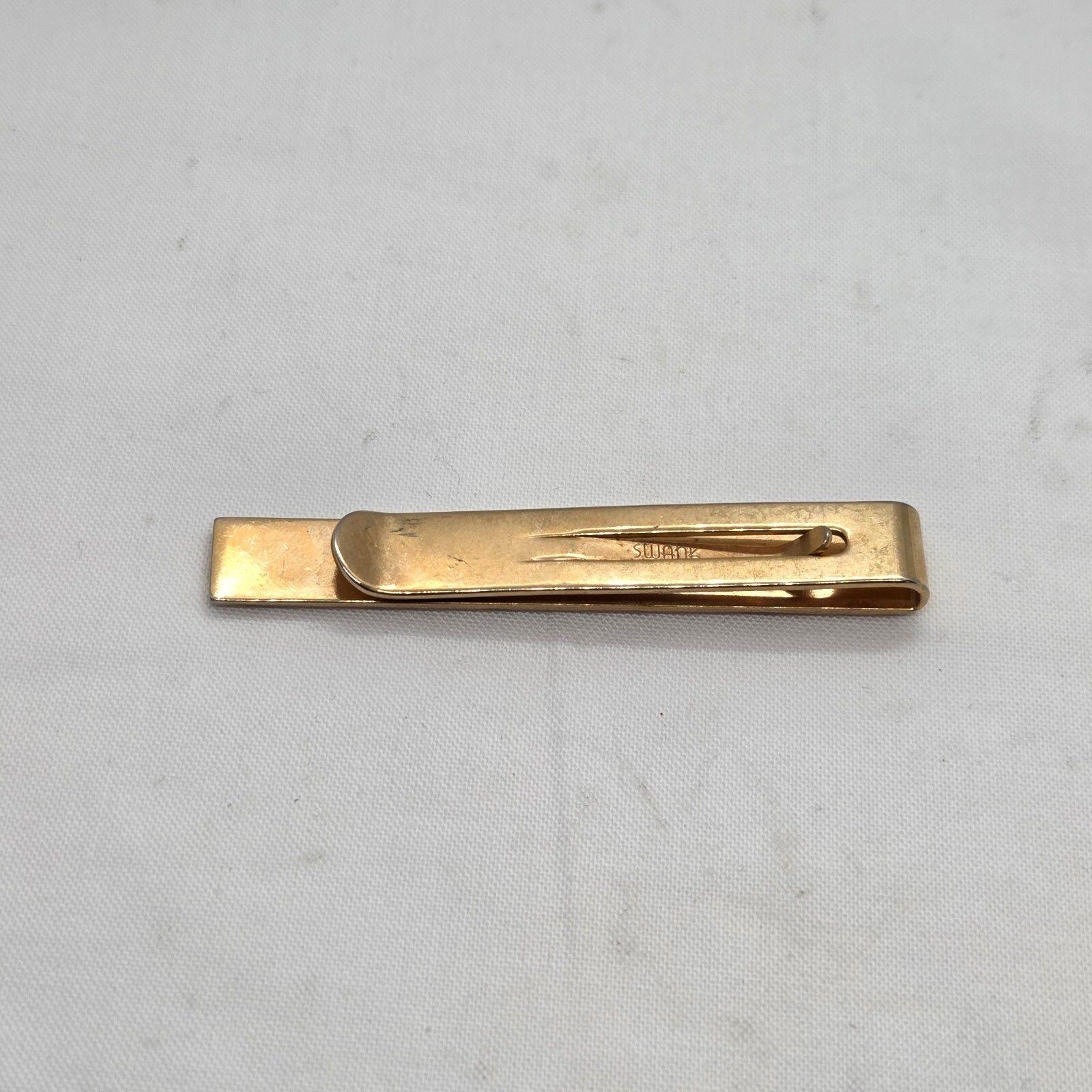 Vintage Swank Gold-Tone Twist Tie Bar, Men's — image 2 of 3