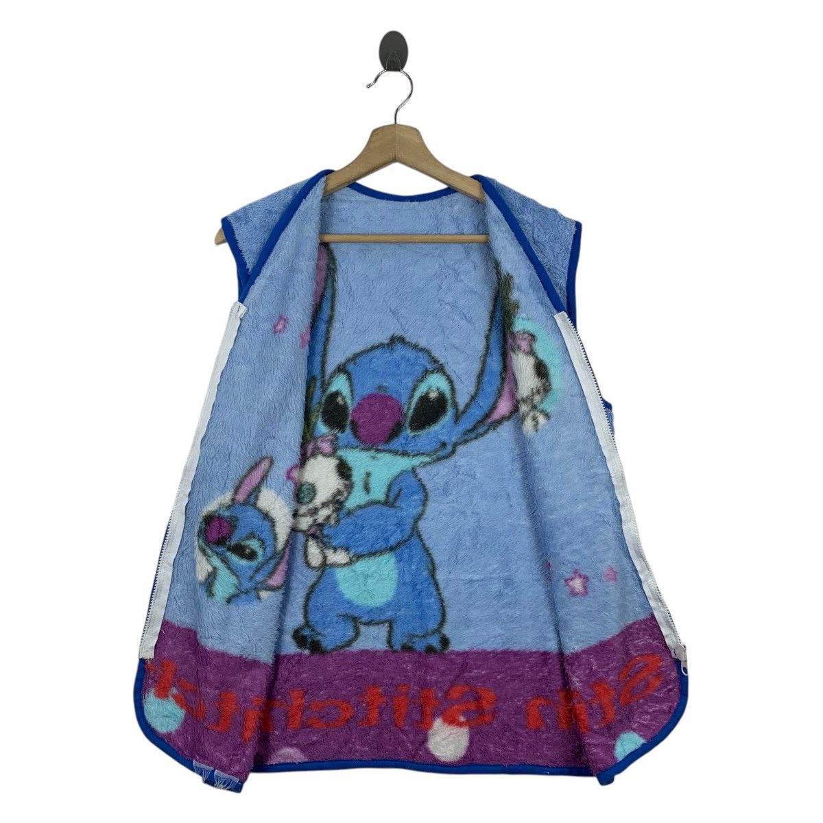 Disney × Vintage Vintage LILO & STITCH Disney Cartoon Fullprint Vest Jacket Size US S / EU 44-46 / 1 - 3 Thumbnail