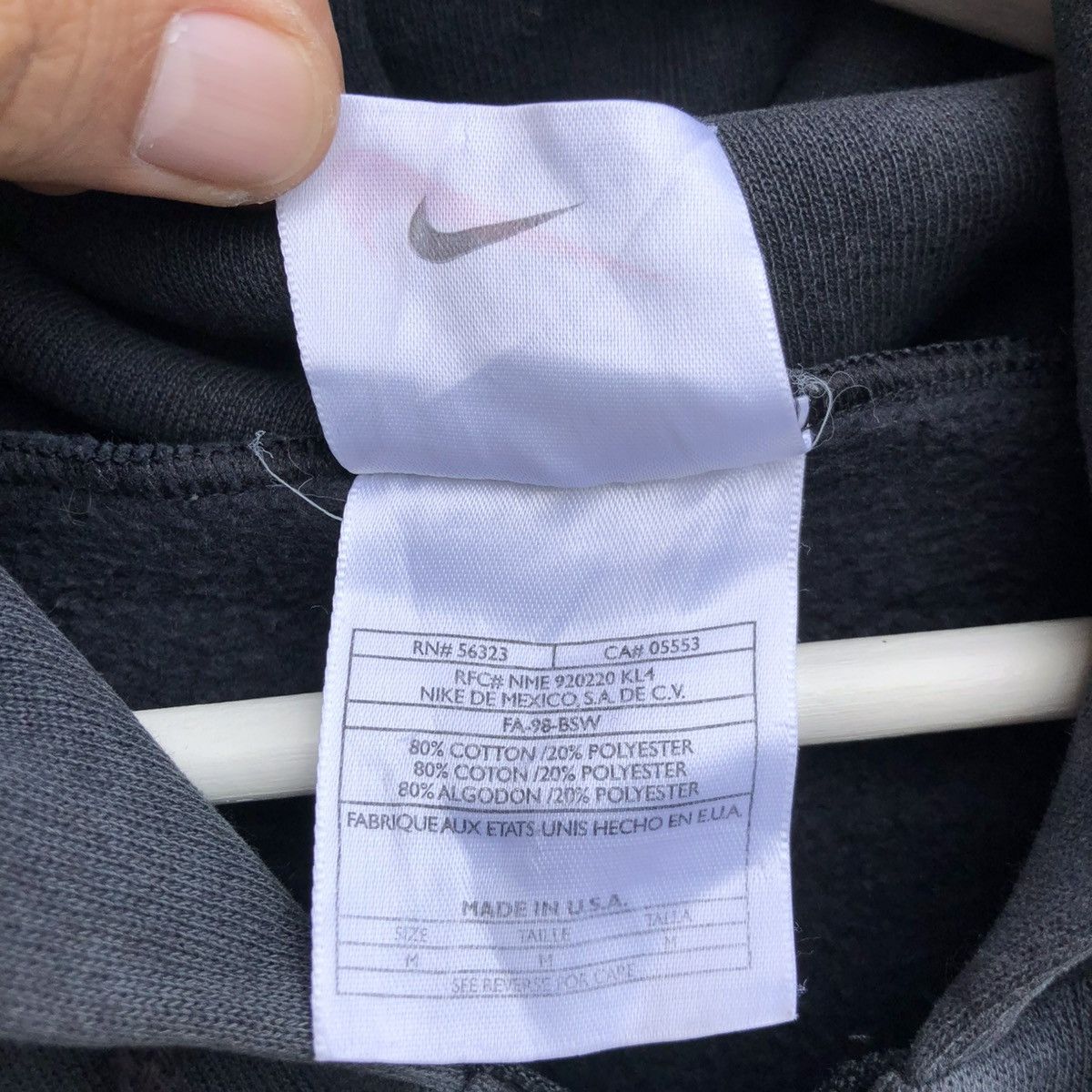 Nike × Vintage Vintage Nike Swoosh Sportswear Hoodie Pullover Size US M / EU 48-50 / 2 - 6 Thumbnail
