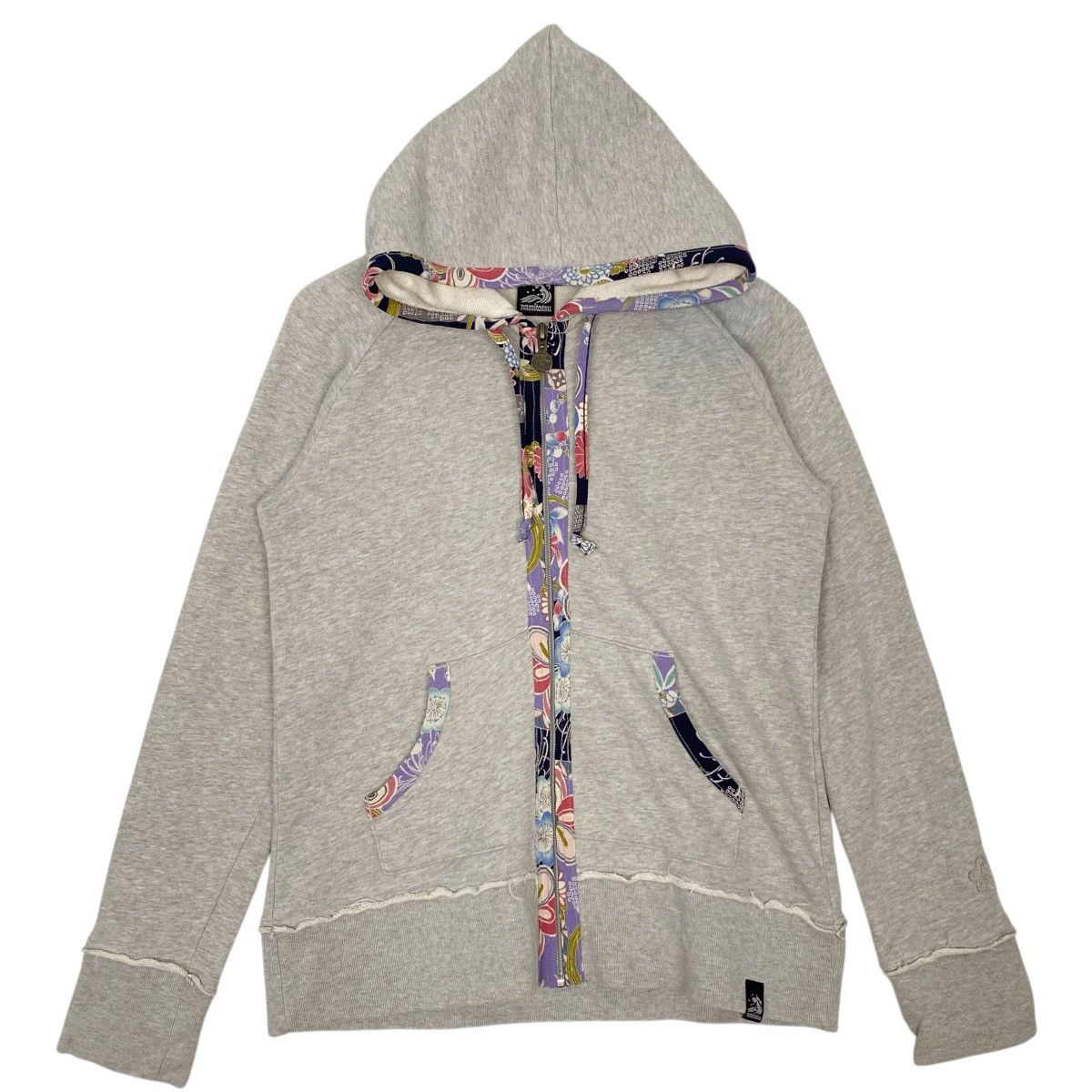 Vintage Vintage Namitatsu Printed Hoodie Sweater Gray Pullove Size M Size US M / EU 48-50 / 2 - 1 Thumbnail