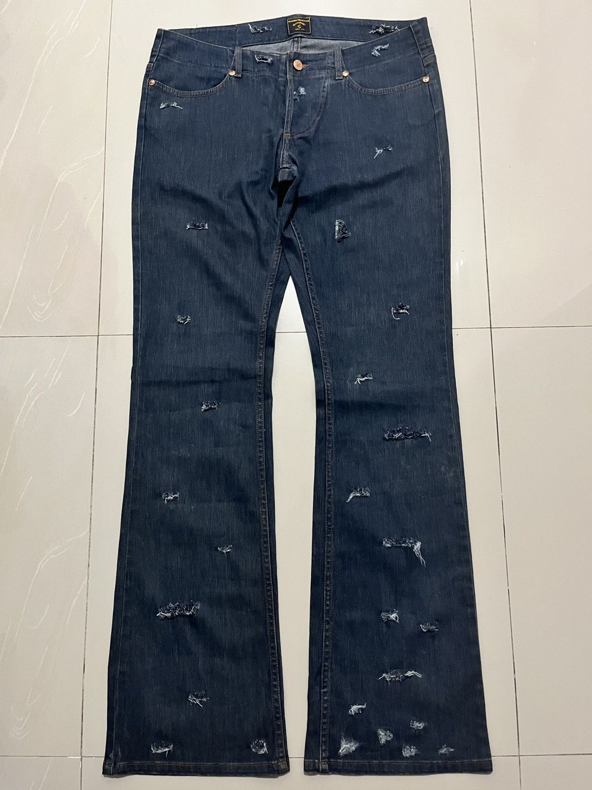 Vivienne Westwood SS1998 VIVIENNE WESTWOOD ANGLOMANIA PIRATE FLARED JEANS Size US 34 / EU 50 - 1 Thumbnail