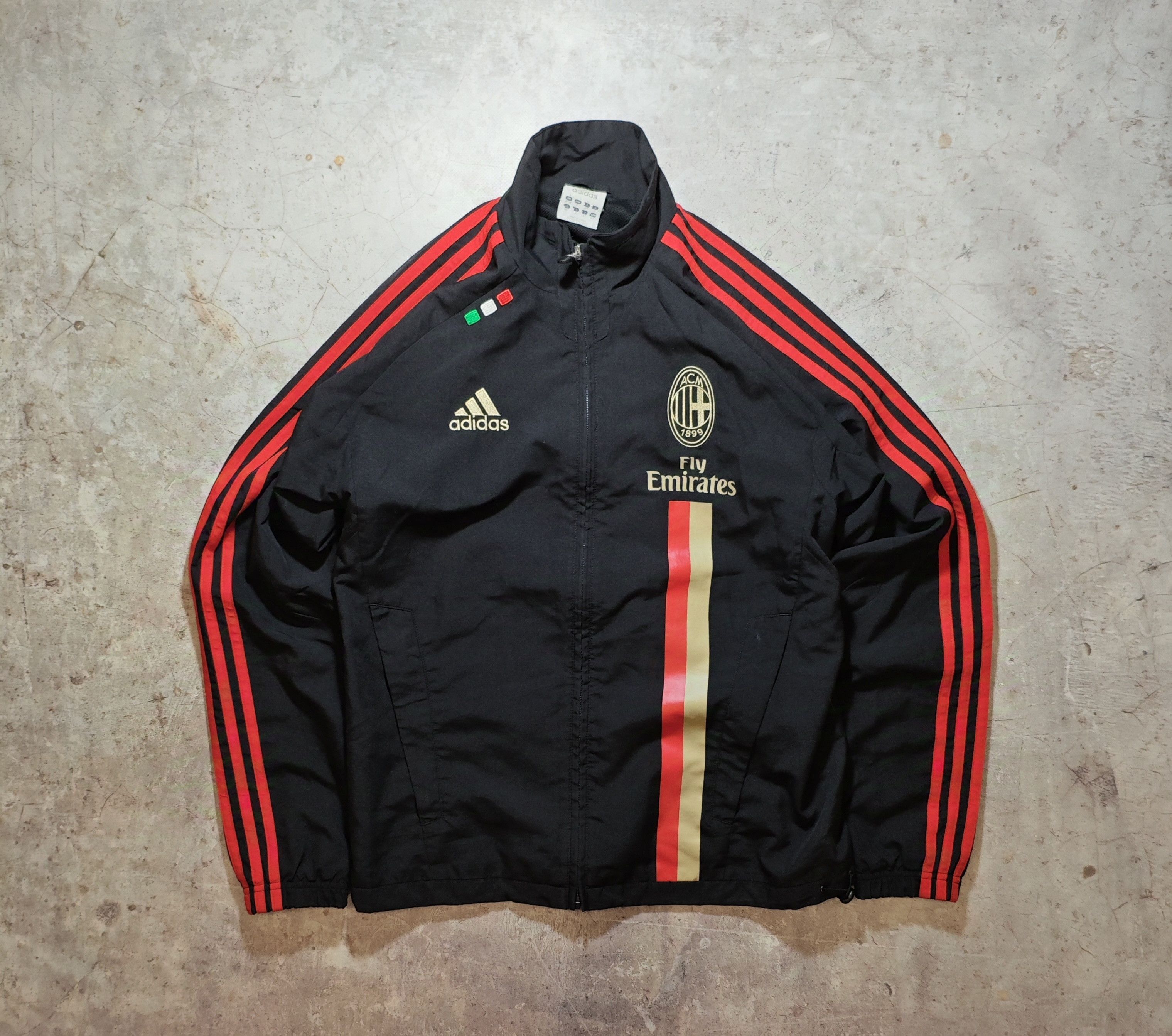 Adidas × Vintage Adidas AC Milan 2011 Light Jacket Soccer Jersey Y2K Hype Size US M / EU 48-50 / 2 - 1 Thumbnail