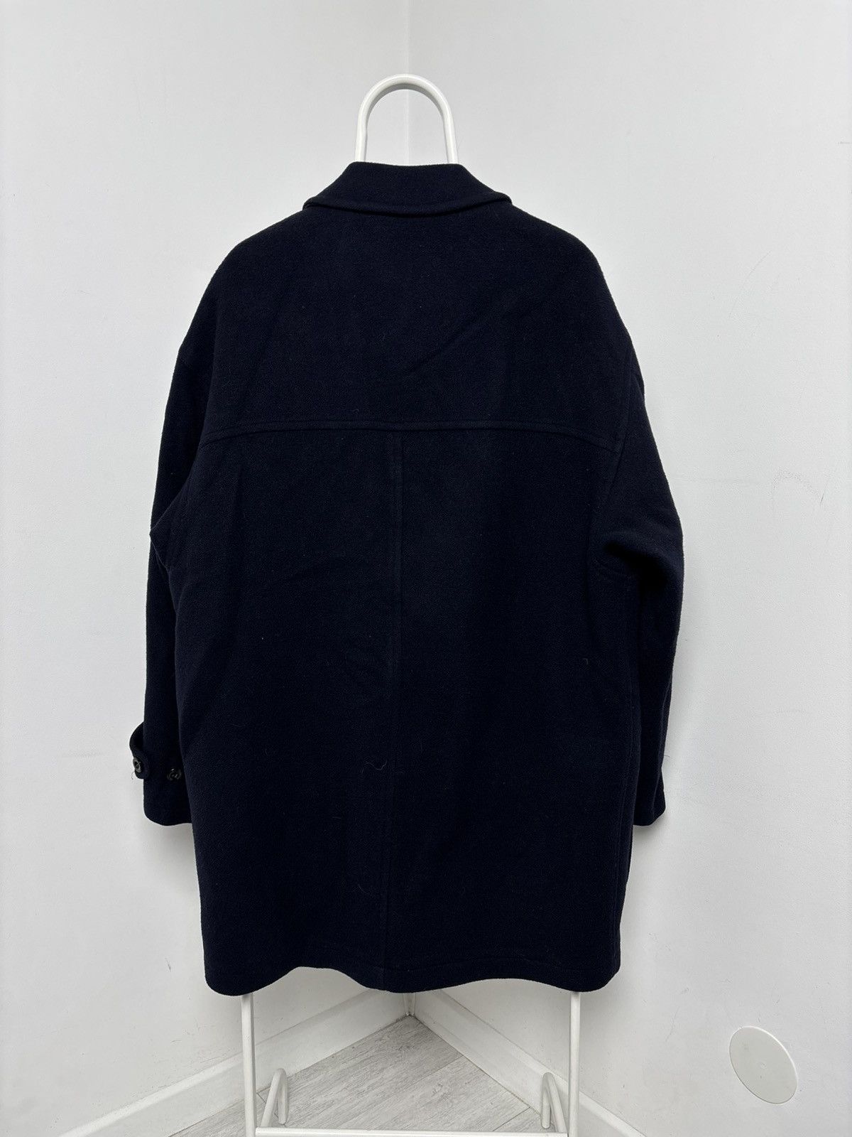 Burberry Burberry’s Navy Blue Wool Heavy Coat Vintage Size US XL / EU 56 / 4 - 3 Thumbnail